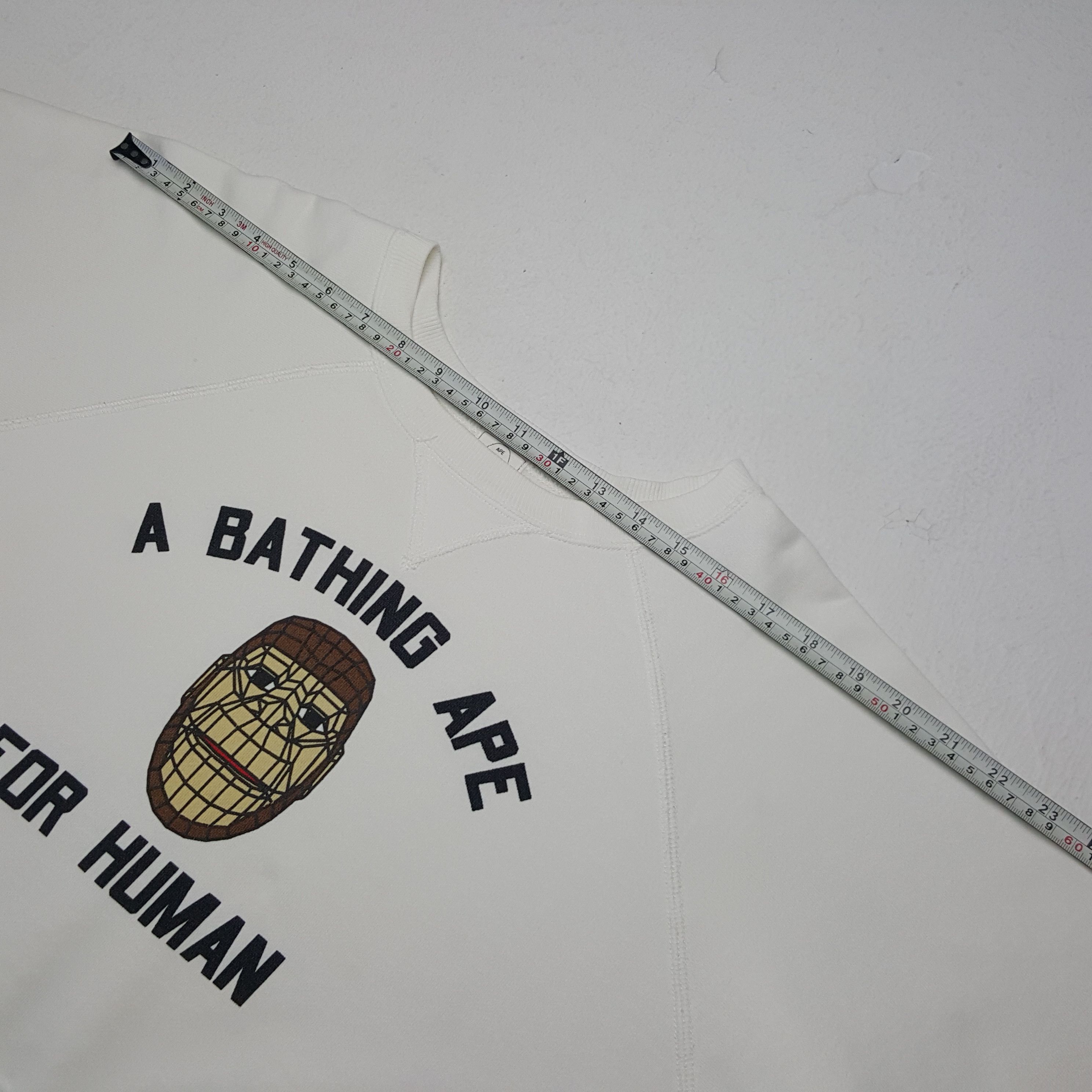 Bape × Vintage Vintage A Bathing Ape For Human Sweatshirt Size US L / EU 52-54 / 3 - 5 Thumbnail