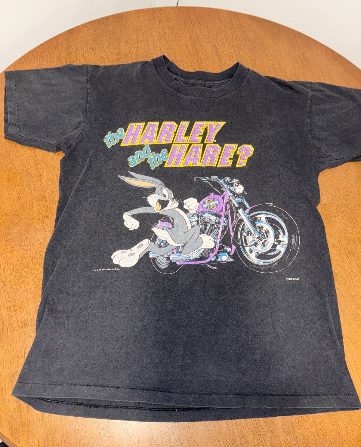 Harley Davidson × Vintage 1993 Harley Davidson Looney Toons T-Shirt Size US L / EU 52-54 / 3 - 1 Thumbnail