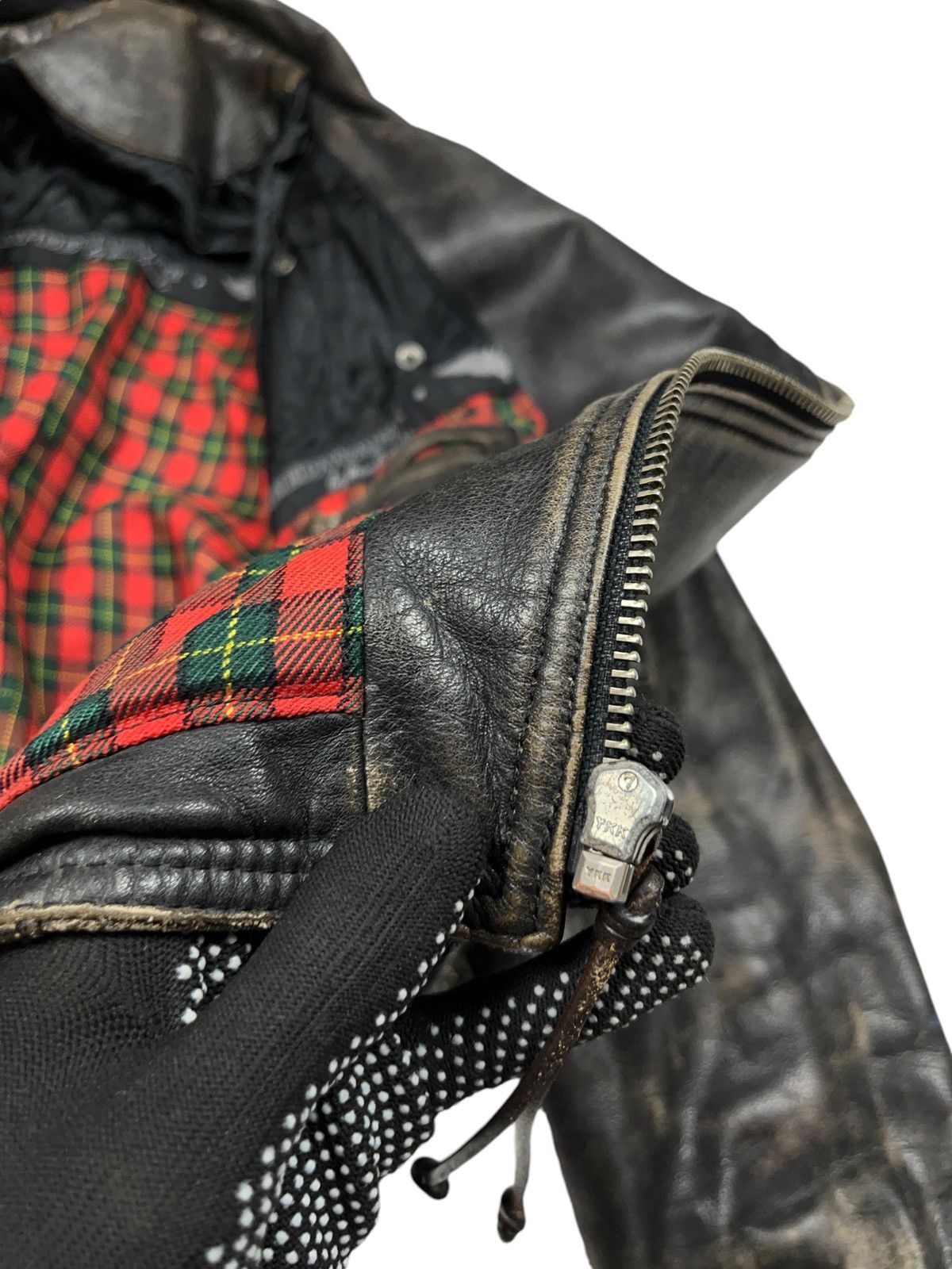Brockum Vintage 1994 Guns n Roses Distressed Leather Biker Jacket Size US L / EU 52-54 / 3 - 20 Thumbnail