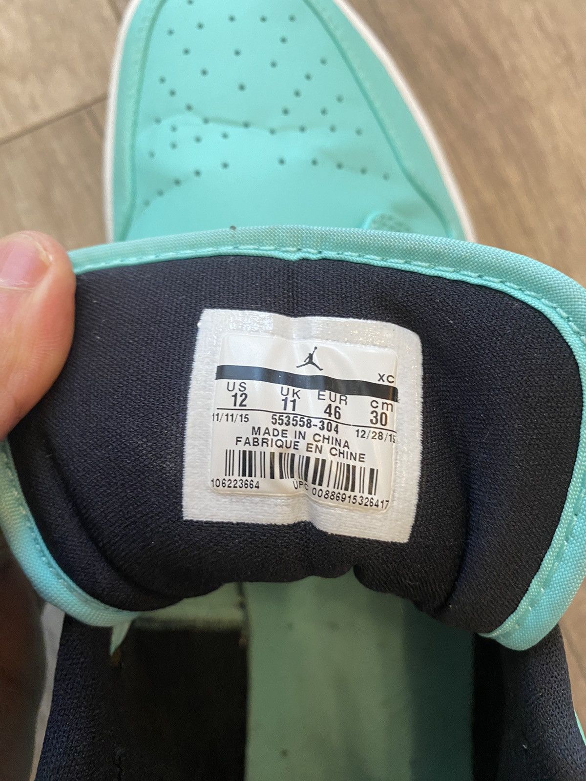 Jordan Brand × Nike Jordan 1 Low Hyper Turquoise Size US 12 / EU 45 - 9 Thumbnail