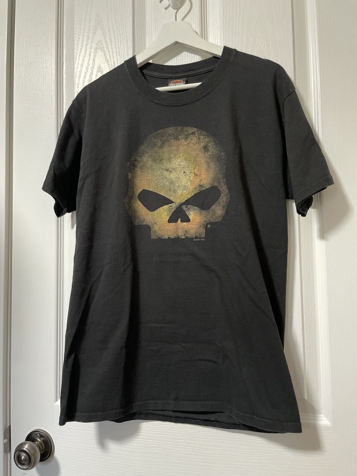 Harley Davidson × Vintage **RARE** 💀🔥Harley Davidson Punisher Skull T Shirt Size US M / EU 48-50 / 2 - 1 Thumbnail