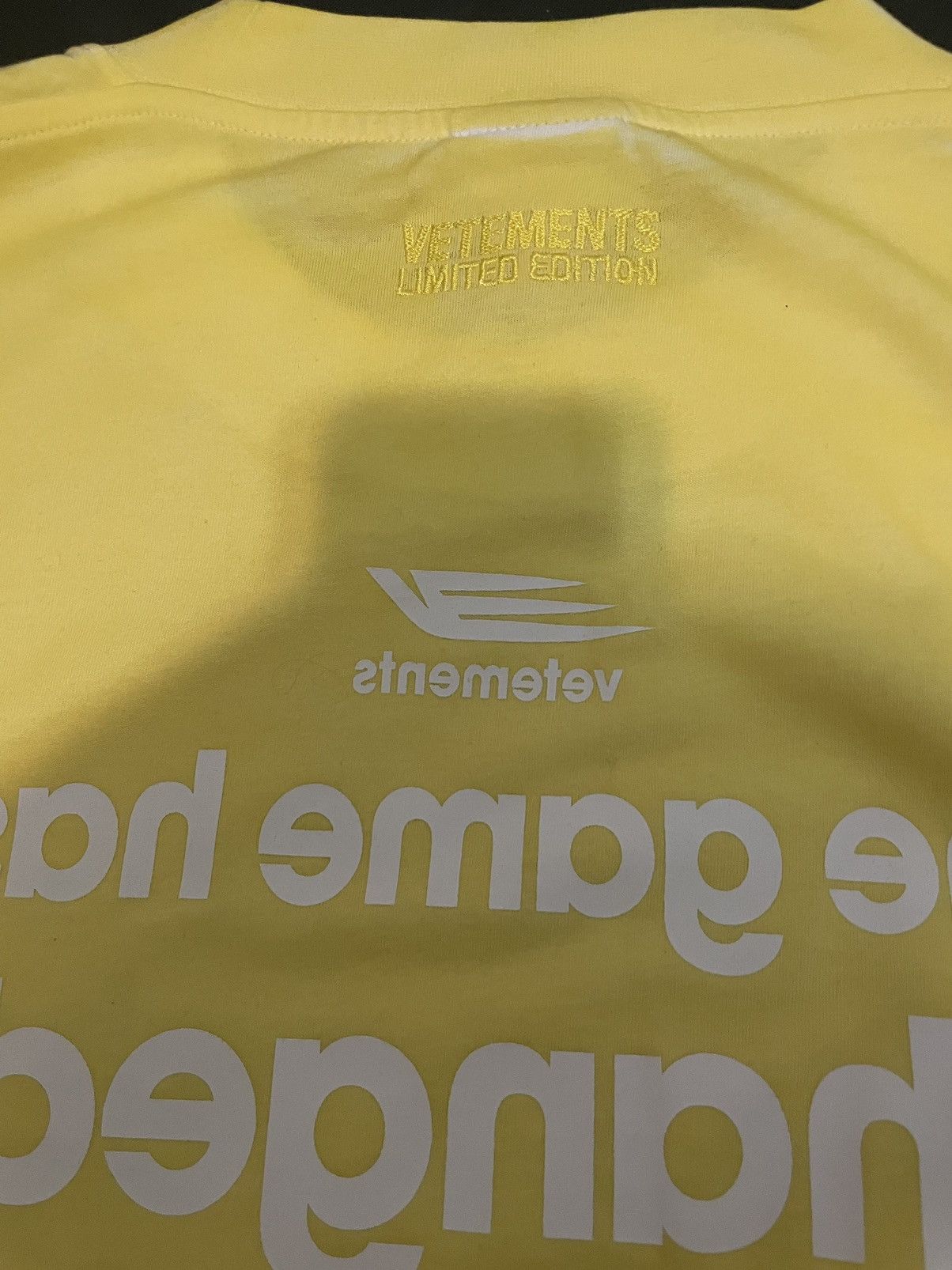 Vetements VETEMENTS 👾⚡️Yellow Game Changing T-shirt *LIMITED EDITION* Size US M / EU 48-50 / 2 - 15 Thumbnail