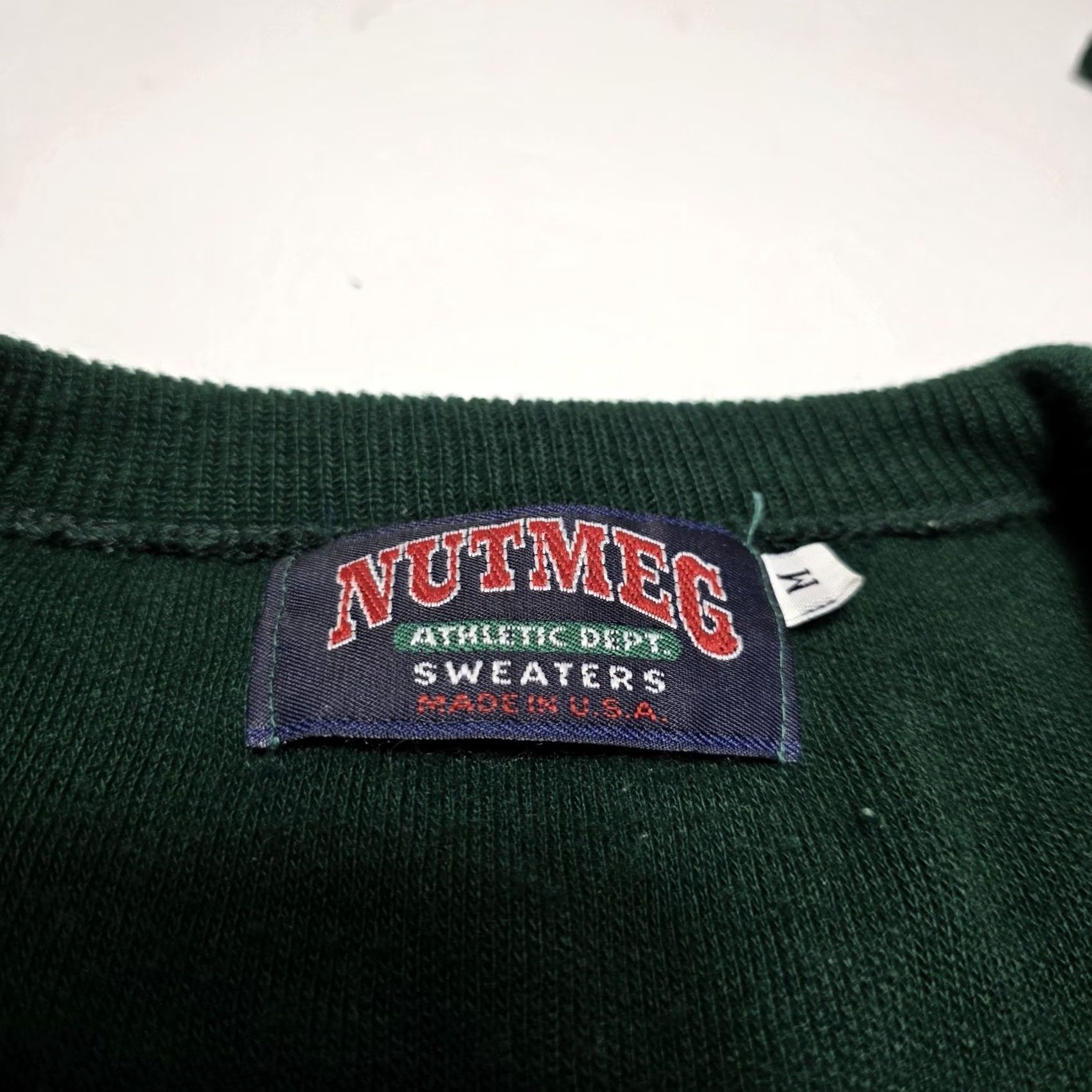 Nutmeg VINTAGE Nutmeg Michigan State Spartans V-neck Sweater Size Medium Made In USA Size US M / EU 48-50 / 2 - 3 Thumbnail