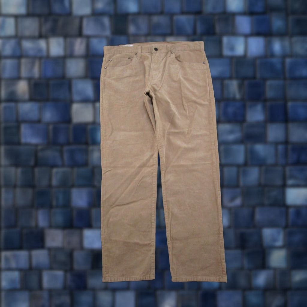 Gap Gap 1969 Corduroy Pants Mens 36x30 Slim Straight Beige Brown NWT Gap 1969 Casual Pants Mens Size US 36 / EU 52 - 1 Thumbnail