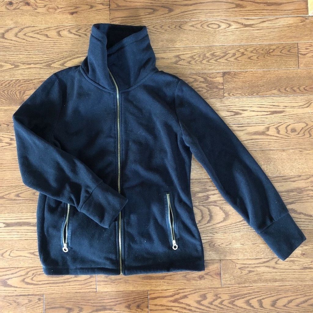 Calvin Klein Black fleece jacket by Calvin Klein medium Size M / US 6-8 / IT 42-44 - 2 Thumbnail