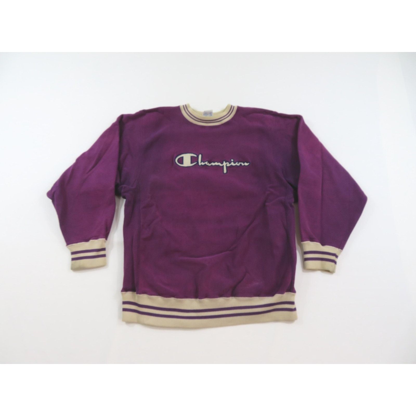 Champion Champion Reverse Weave Sweatshirt Spellout Purple Sz M 1990s Size US M / EU 48-50 / 2 - 1 Thumbnail