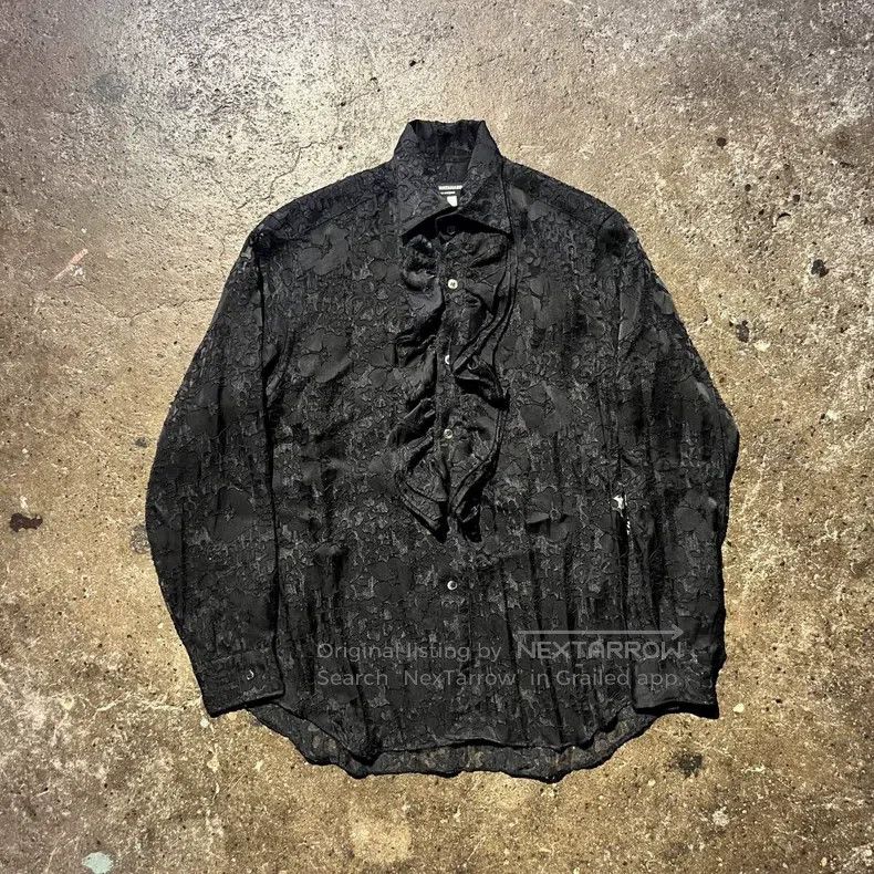 Comme des Garcons Comme Des Garcons Black Retro Lace Design Top Size XS / US 0-2 / IT 36-38 - 3 Thumbnail