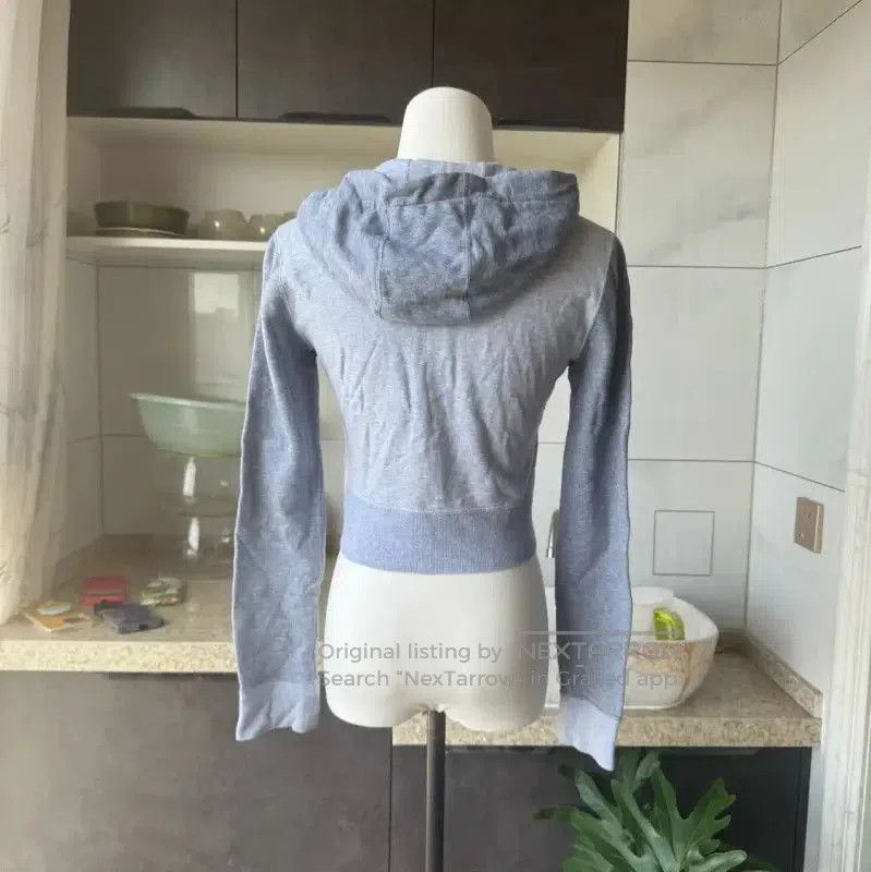 Burberry Burberry Gray Cotton Cropped Long Sleeve Hoodie. Size M / US 6-8 / IT 42-44 - 6 Thumbnail