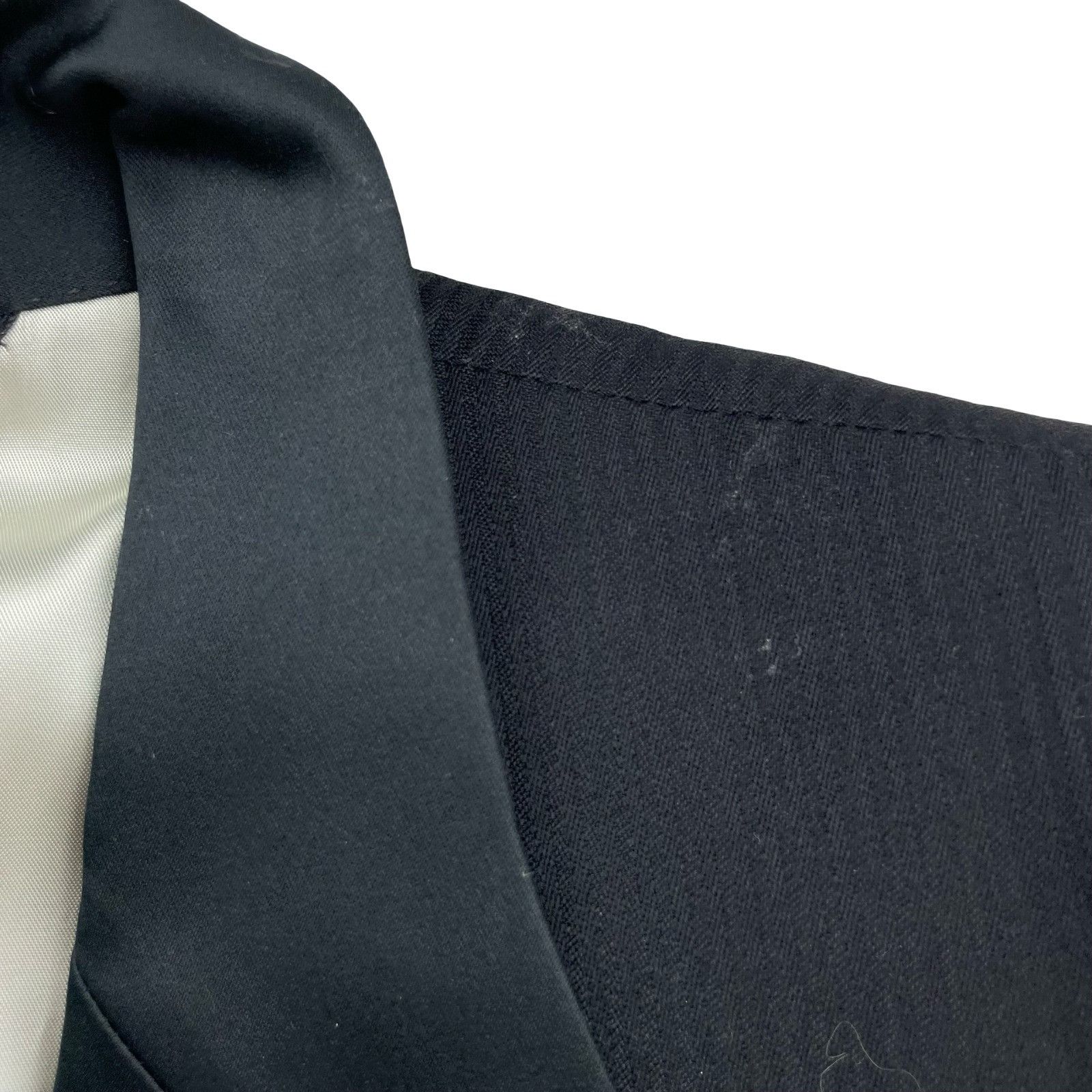 Pierre Cardin VTG Pierre Cardin Men's 100% Wool Tuxedo Jacket Black Shadow Size 40L - 15 Thumbnail