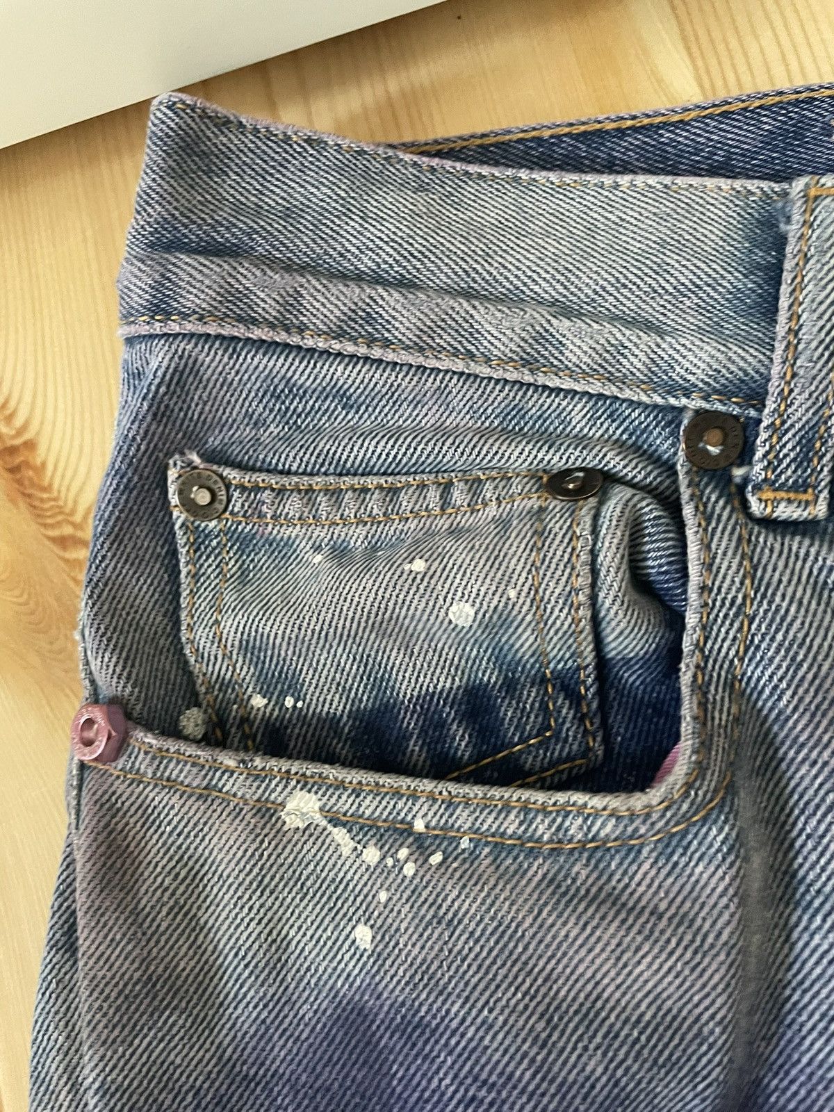 Off-White Off-White Virgil Era Flared Paint-Splatter Denim Jeans Size US 32 / EU 48 - 6 Thumbnail