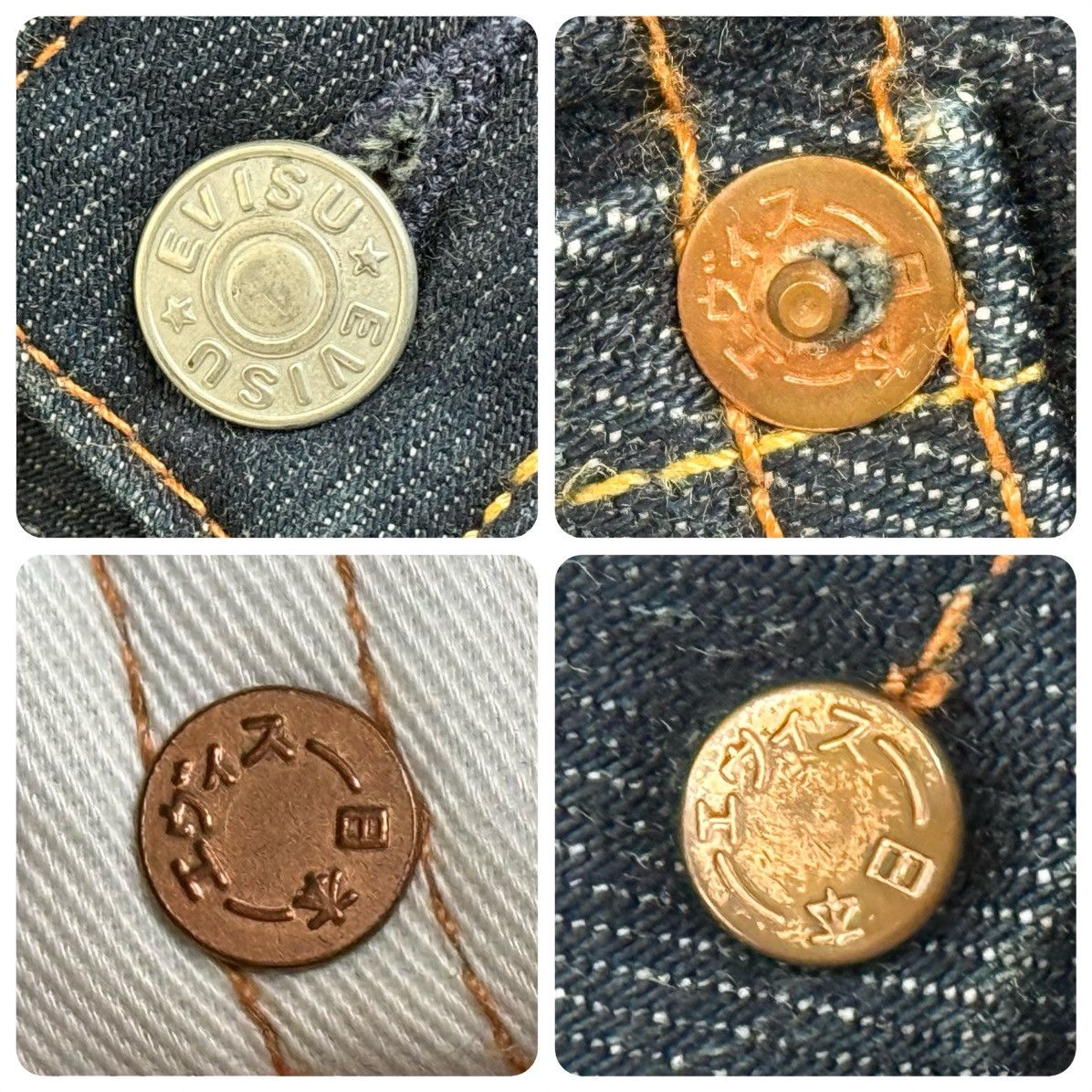 Evisu EVISU blue daicock style denim jeans！size：29x34 Size US 29 - 4 Thumbnail