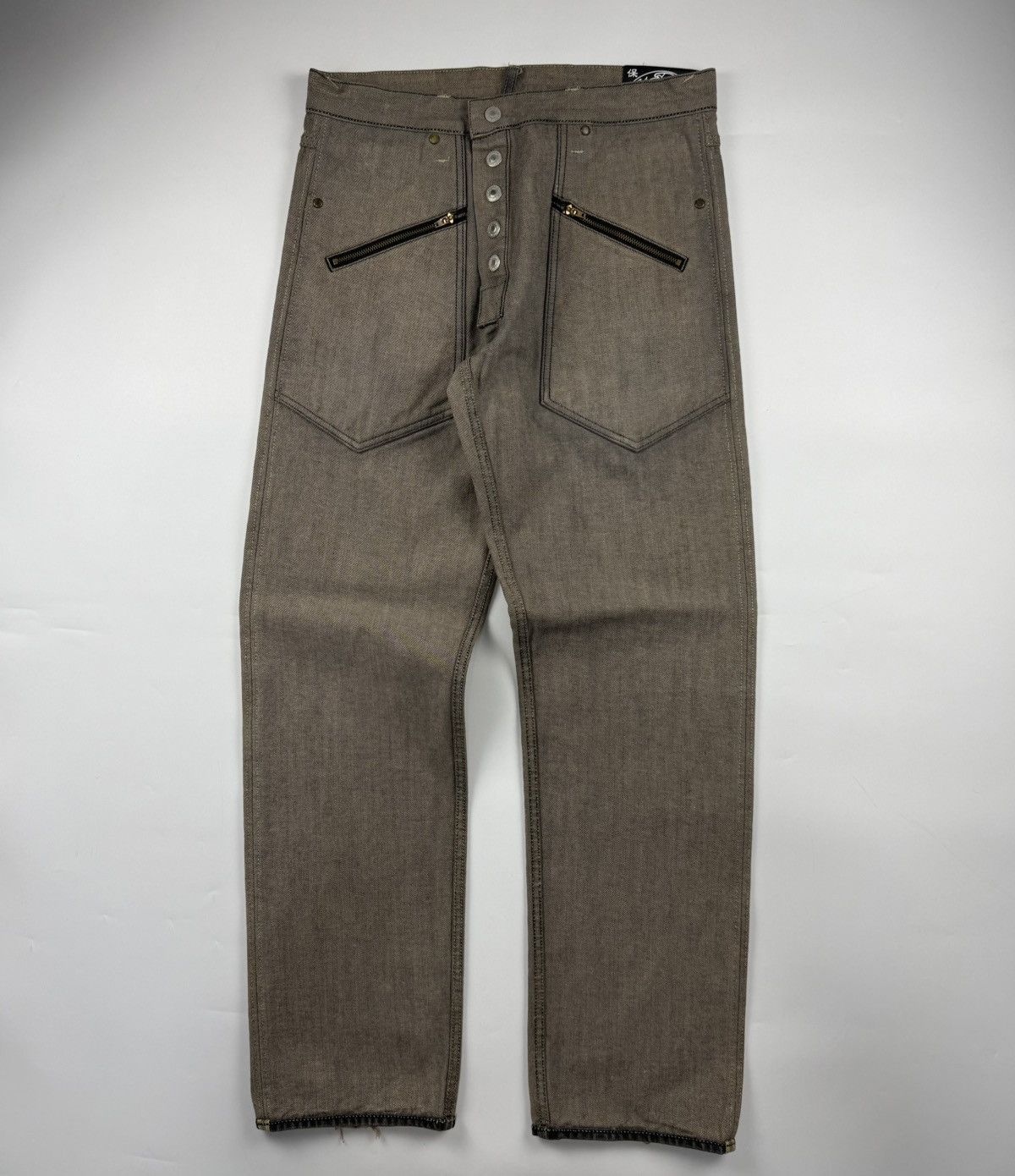 Evisu Evisu Lot 0049 Embroidered Seagull Reversible Jeans Size US 31 - 4 Thumbnail