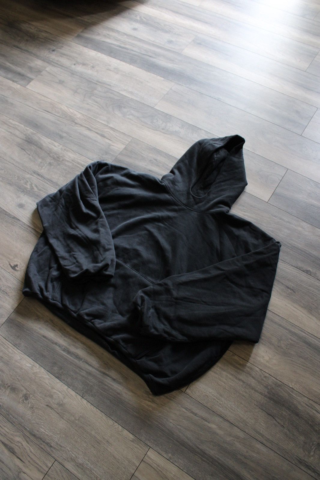 image of Yeezy Gap Laa Sample Washed Black Dove Hoodie, Men's (Size Medium)