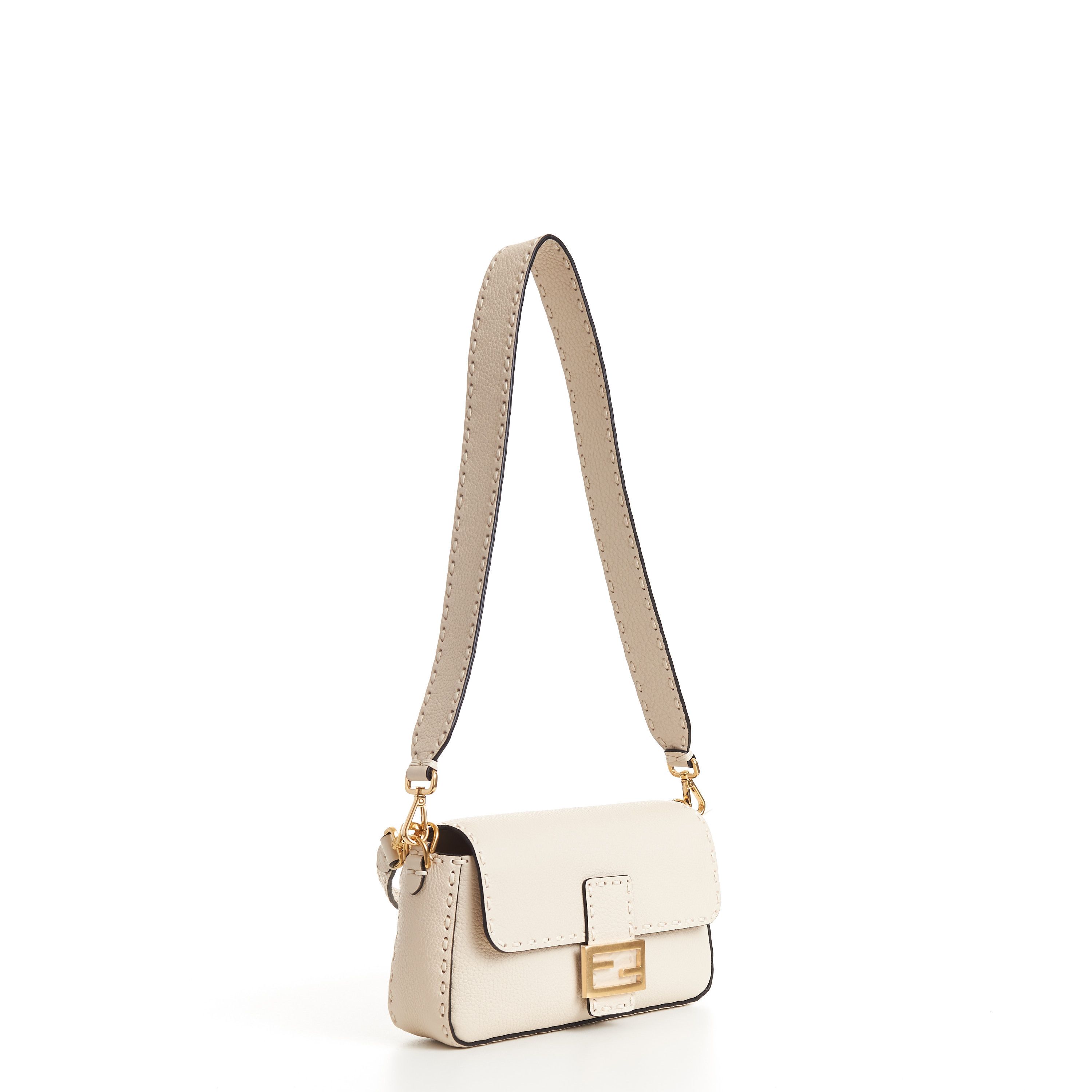 Fendi Baguette - Camellia Selleria Bag With Oversize Topstitching Size ONE SIZE - 11 Thumbnail