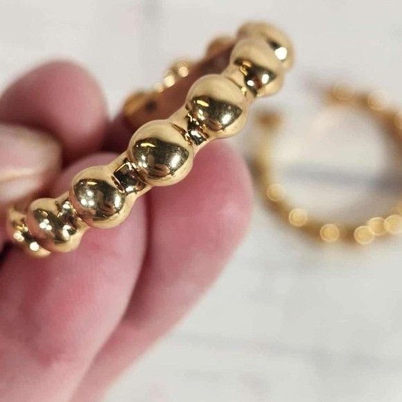 Other Beaded Hoop Earrings Size ONE SIZE - 2 Thumbnail