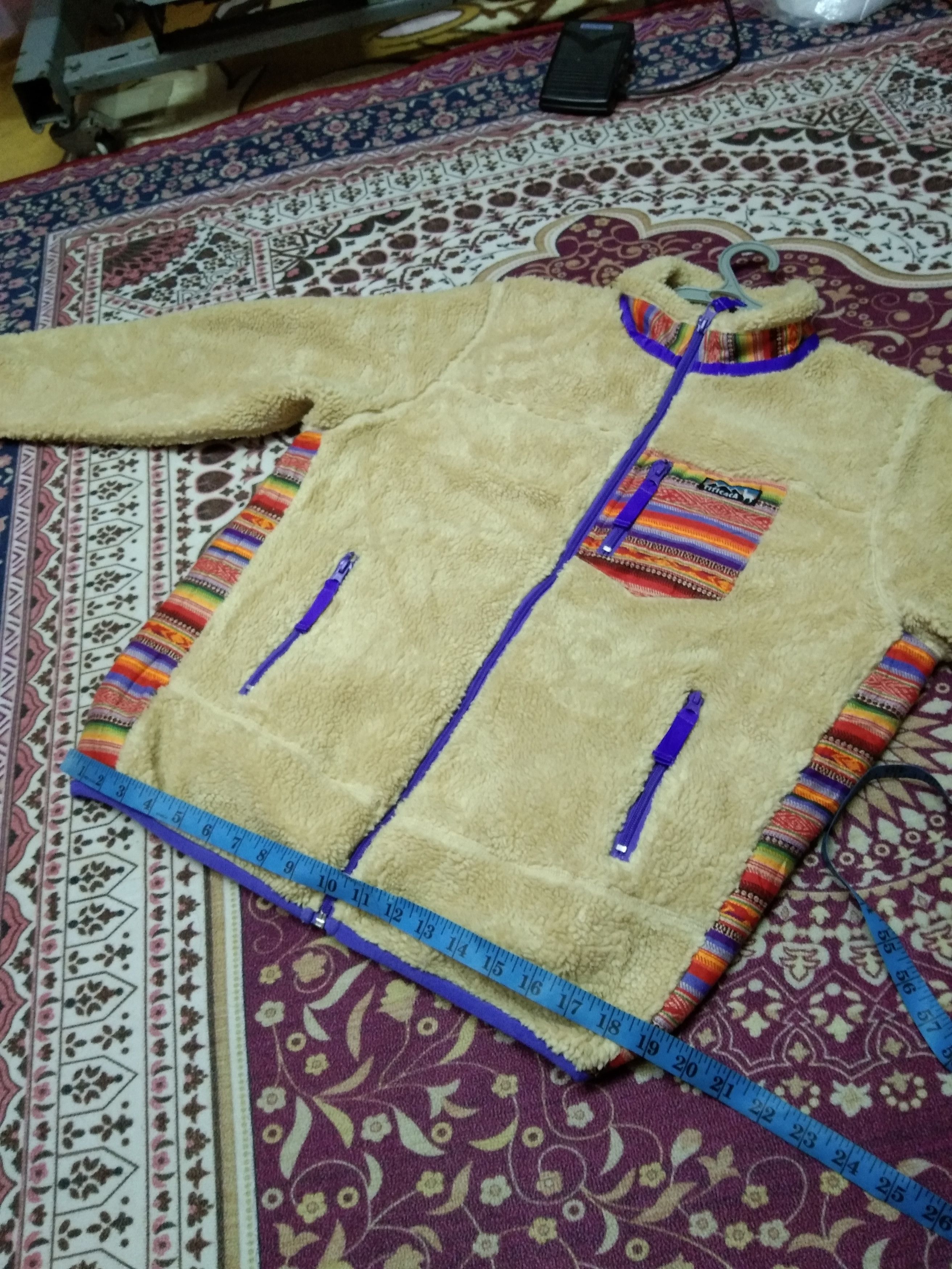 Japanese Brand TITICACA DEEP PILE FLEECE JACKET Size US L / EU 52-54 / 3 - 9 Thumbnail