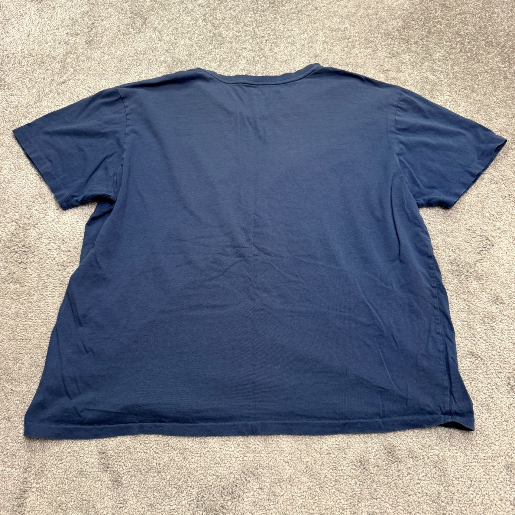 Polo Ralph Lauren VINTAGE Polo Ralph Lauren T-Shirt Mens XL Cotton Navy Blue Short Sleeve Casual Classic Size US XL / EU 56 / 4 - 2 Thumbnail