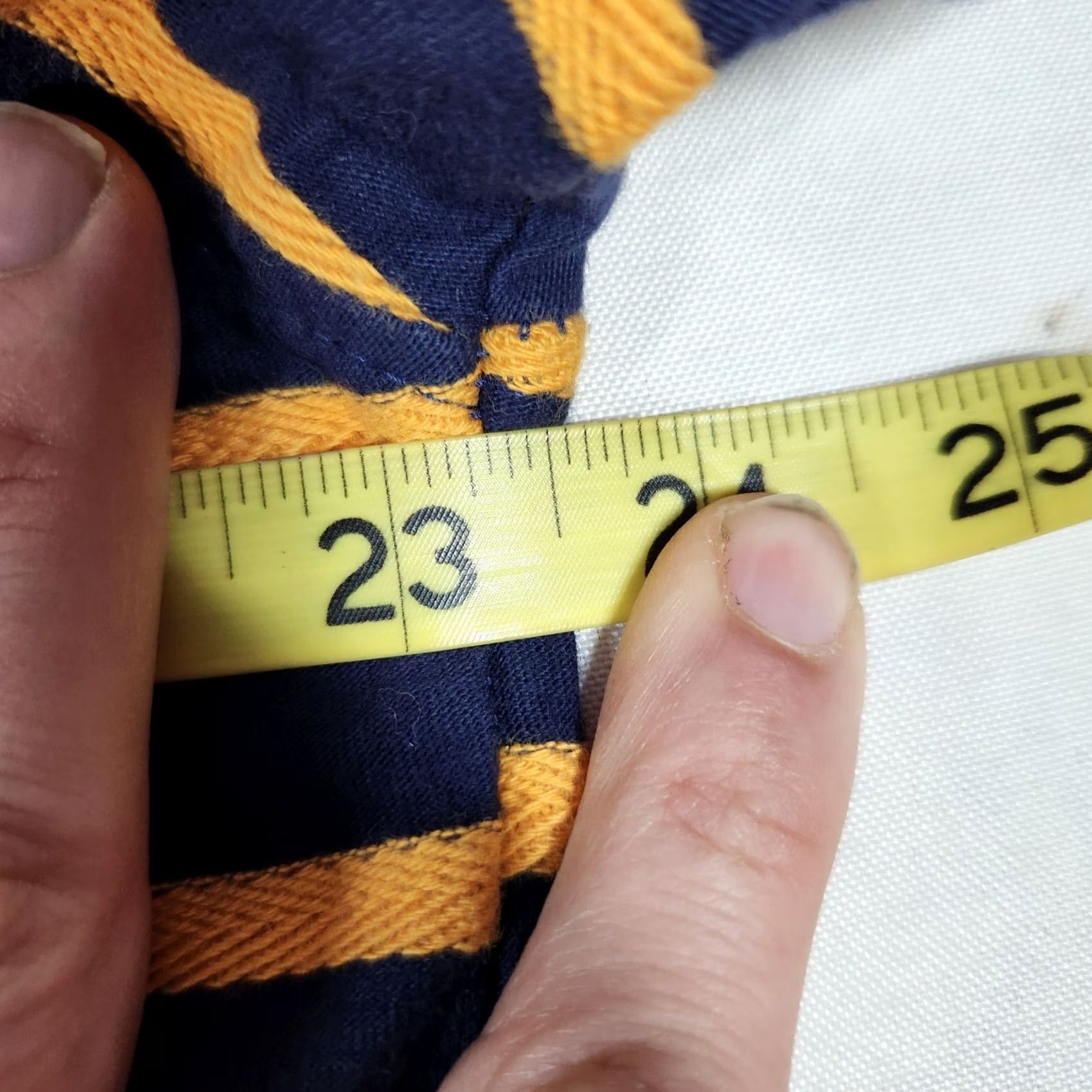 Izod IZOD Golf Shirt Pullover Mens XL Yellow Blue Striped Long Sleeve 1/4 ZIP Size US XL / EU 56 / 4 - 6 Thumbnail