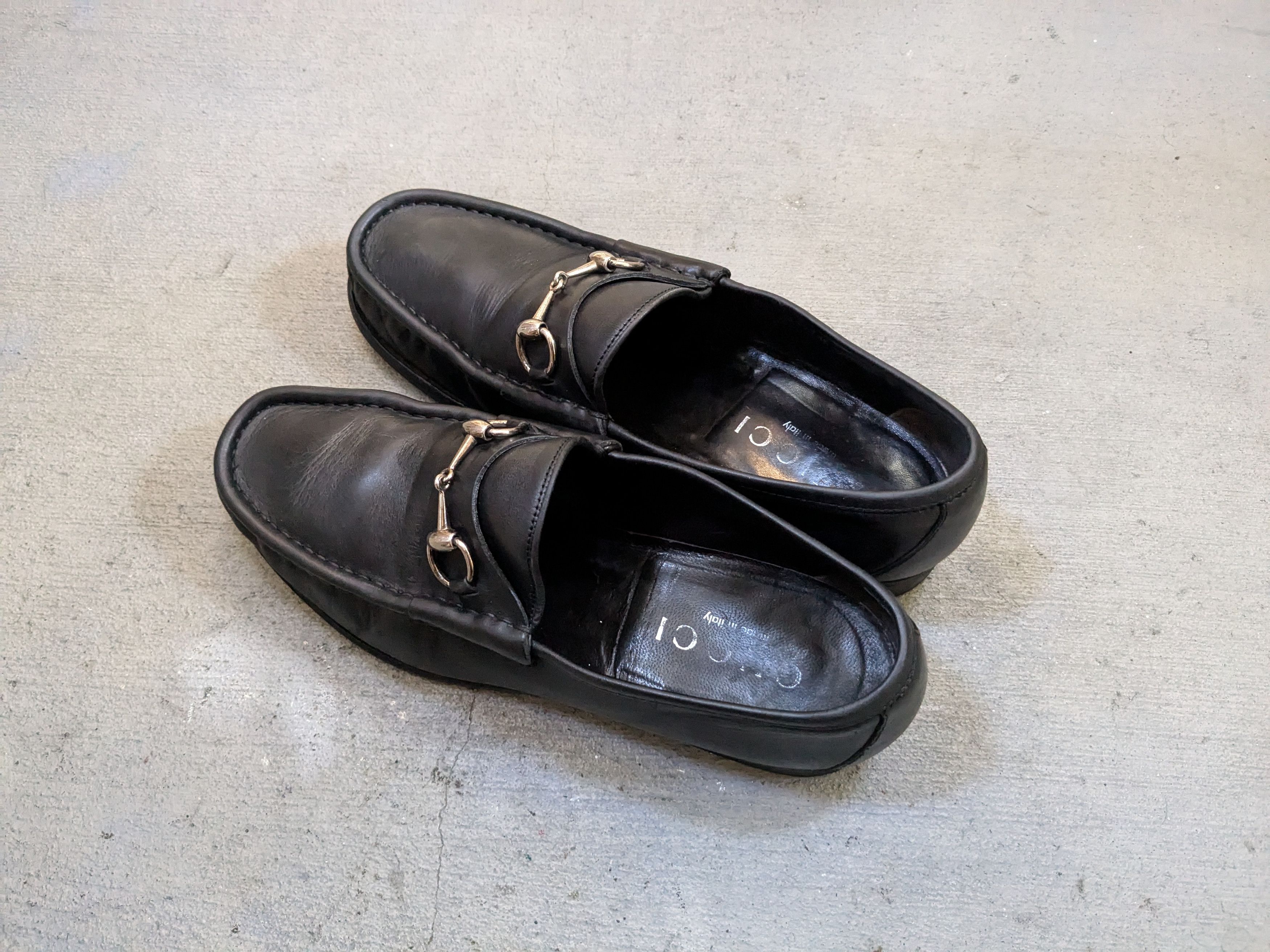 Gucci Gucci Horsebit Loafers Black Leather 10.5 Snaffle Slip On Size US 10.5 / EU 43-44 - 14 Thumbnail