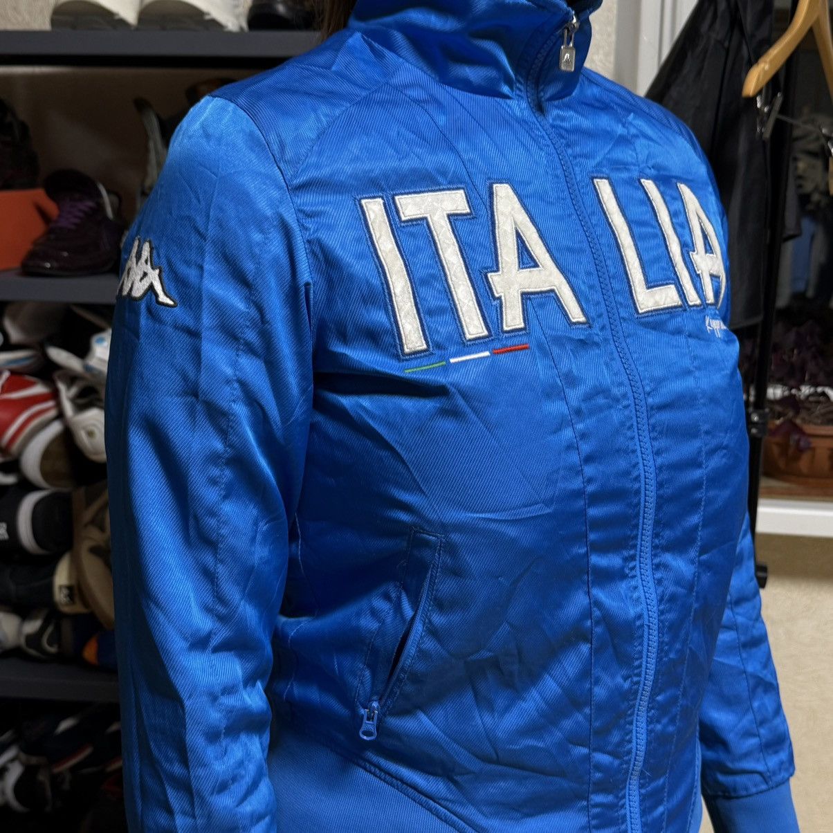 Kappa 📌Vintage Kappa ITALIA Big Logo FullZip Bloke Light Bomber Size M / US 6-8 / IT 42-44 - 6 Thumbnail