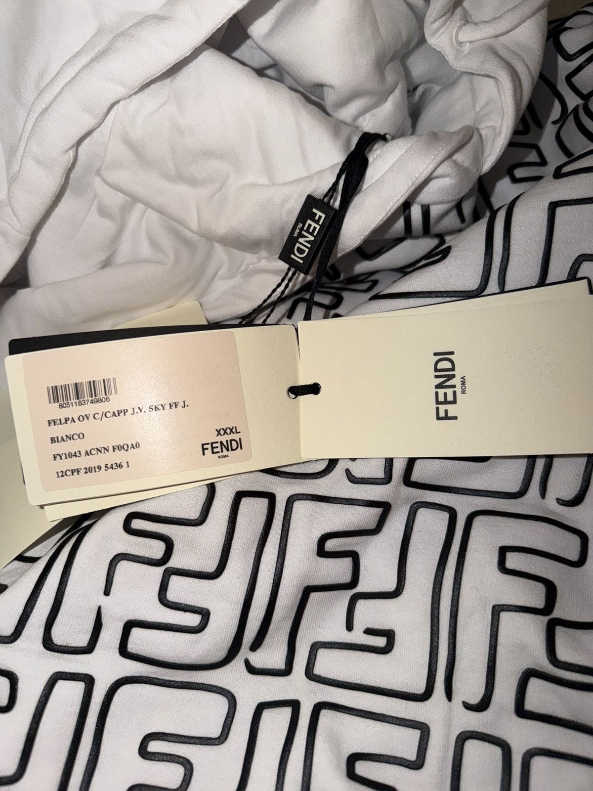 Fendi Fendi 3D Logo Hoodie Size US XXL / EU 58 / 5 - 13 Thumbnail