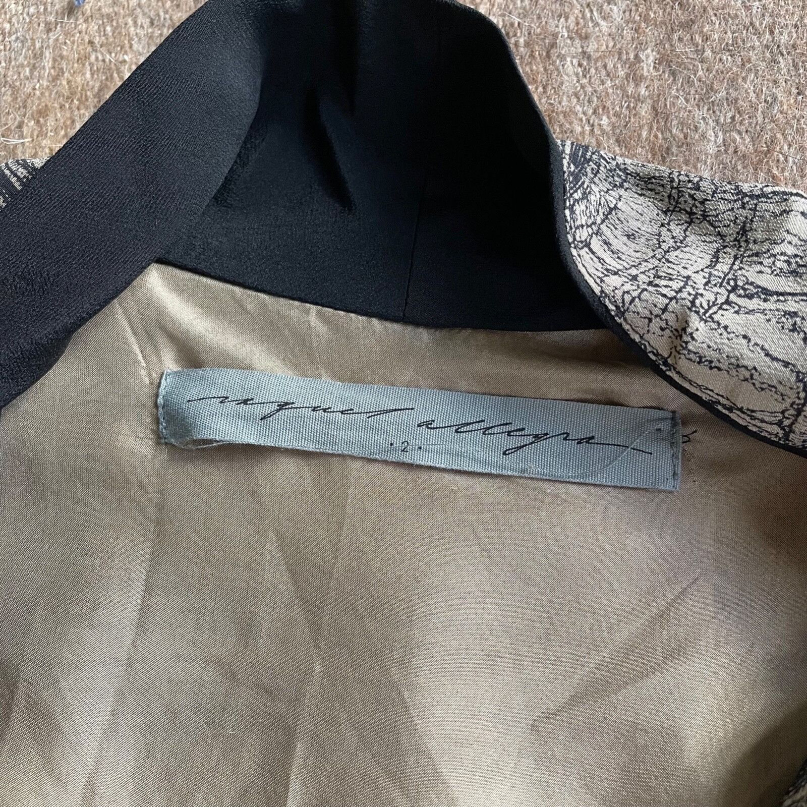 Vintage Raquel Allegra USA Made Silk Blazer Jacket 9163AC Size L / US 10 / IT 46 - 2 Thumbnail