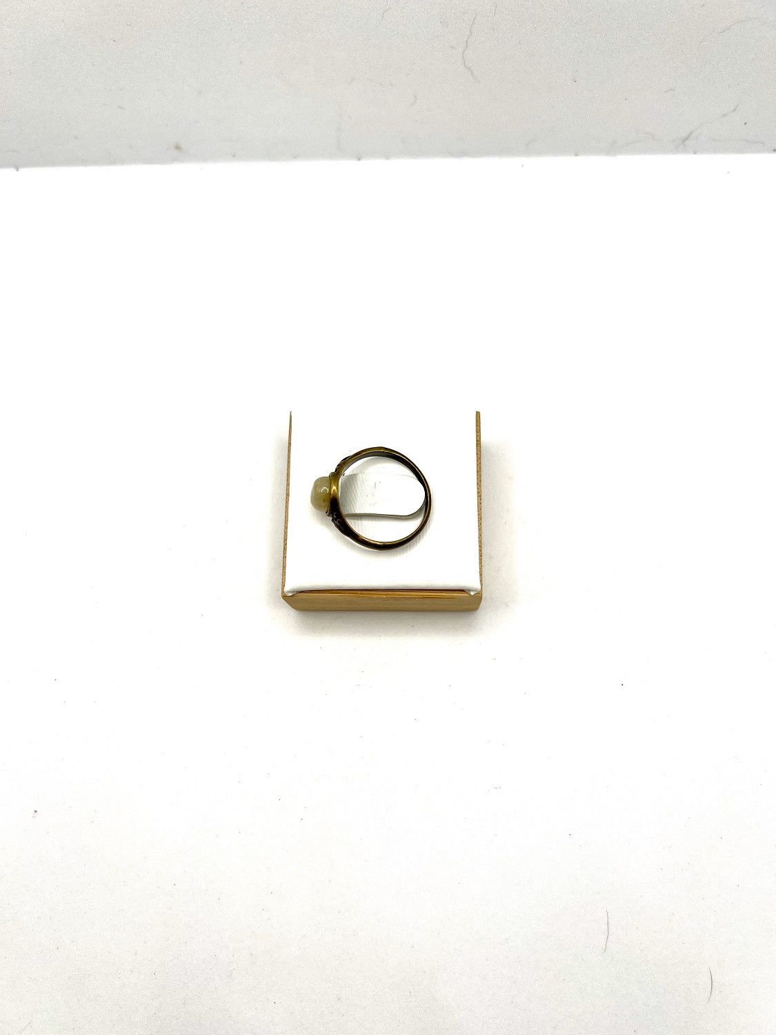 Handmade Yellow Quartz bronze ring - size 6 Size ONE SIZE - 3 Thumbnail