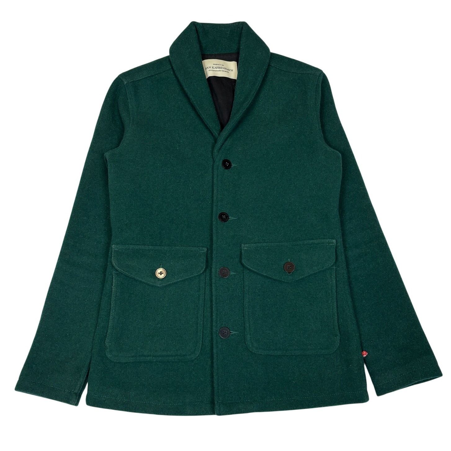 Han Kjobenhavn Han Kjobenhavn Wool Overcoat Jacket Men's Small Shawl Collar Size US S / EU 44-46 / 1 - 1 Thumbnail
