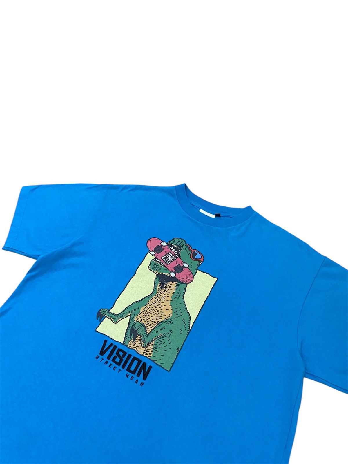 Hypebeast × Vision Streetwear Vintage Y2K Vision Streetwear T-REX Skate Graphic Tshirt Size US M / EU 48-50 / 2 - 3 Thumbnail