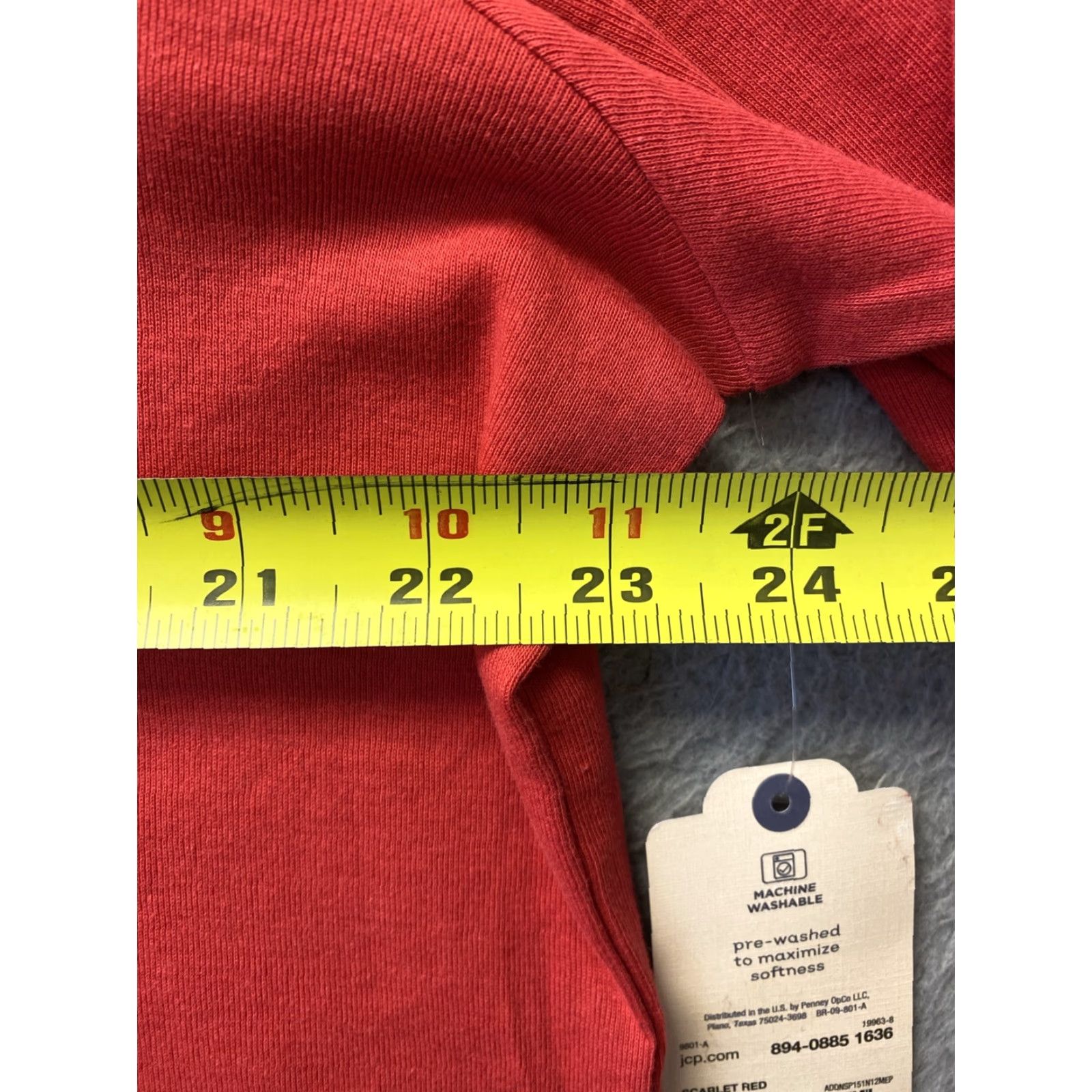 Vintage St Johns Bay Tee Shirt Crewneck Long Sleeve 2XL Women Red, Basic, Casual, 100% Cotton Size XXL / US 16-18 / IT 52-54 - 6 Thumbnail