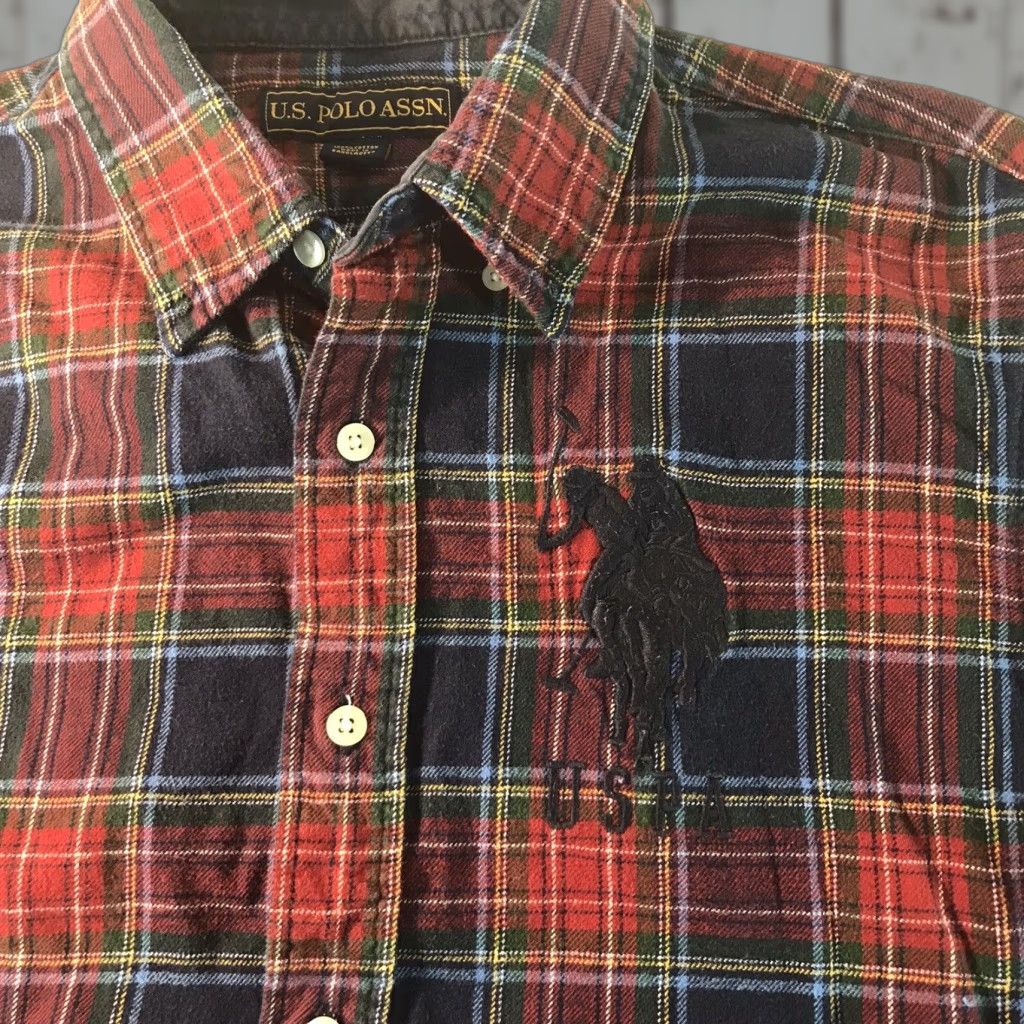 Vintage VINTAGE US Polo Assn Big Pony Plaid Button-Up Shirt Men Large Fall Winter Casual Travel Size US L / EU 52-54 / 3 - 1 Thumbnail