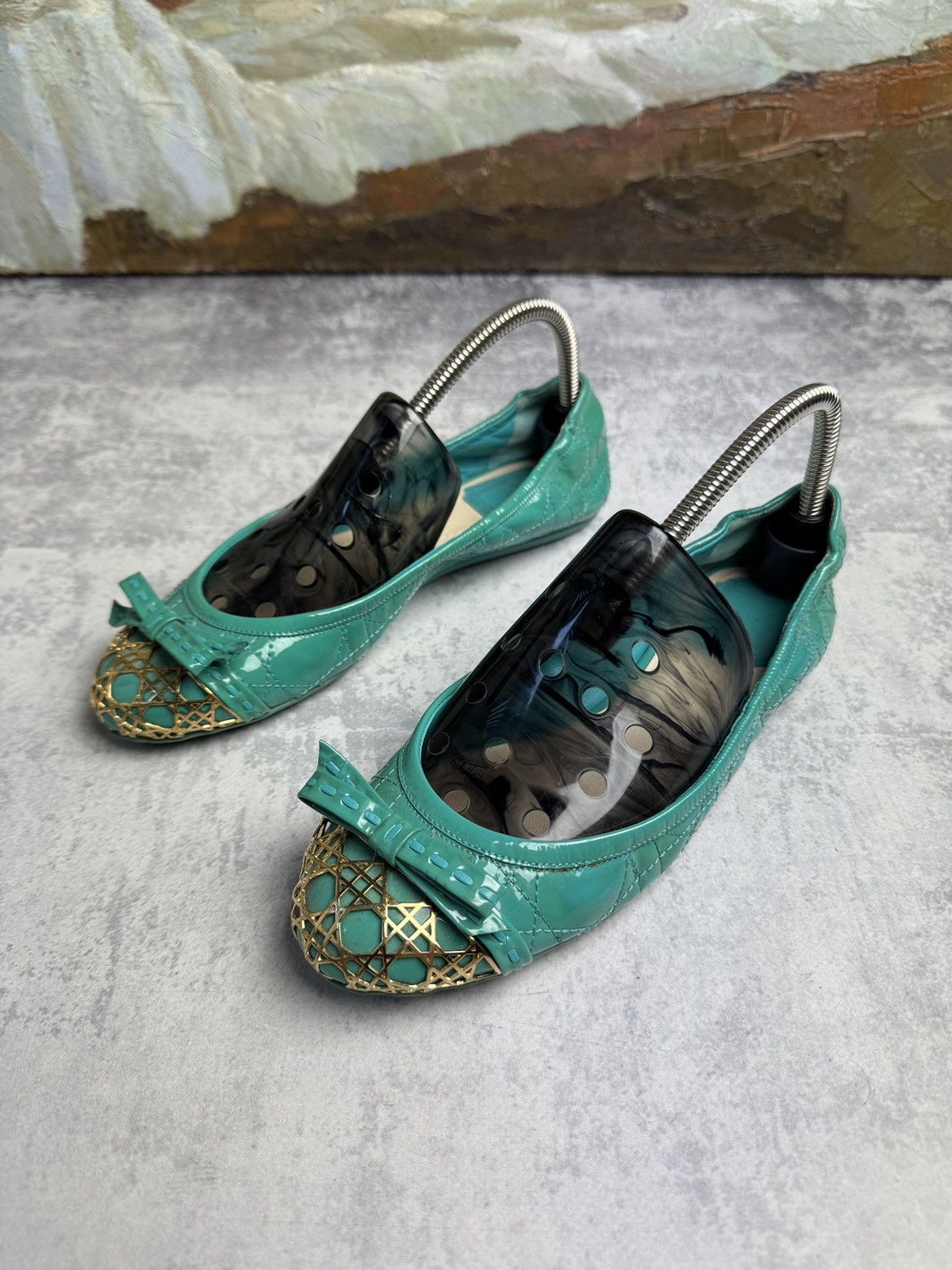 Christian Dior JadiorY2K Leather Ballet BoxingFlats FlipFlop