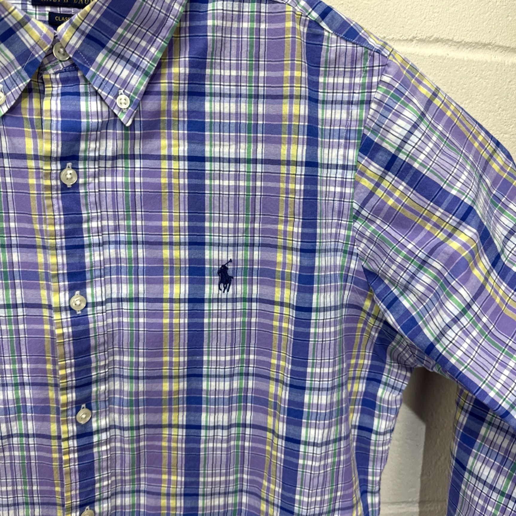 Polo Ralph Lauren VINTAGE Polo Ralph Lauren Mens Shirt M Purple Plaid Classic Button-Down Preppy Casual Golf Size US M / EU 48-50 / 2 - 7 Thumbnail