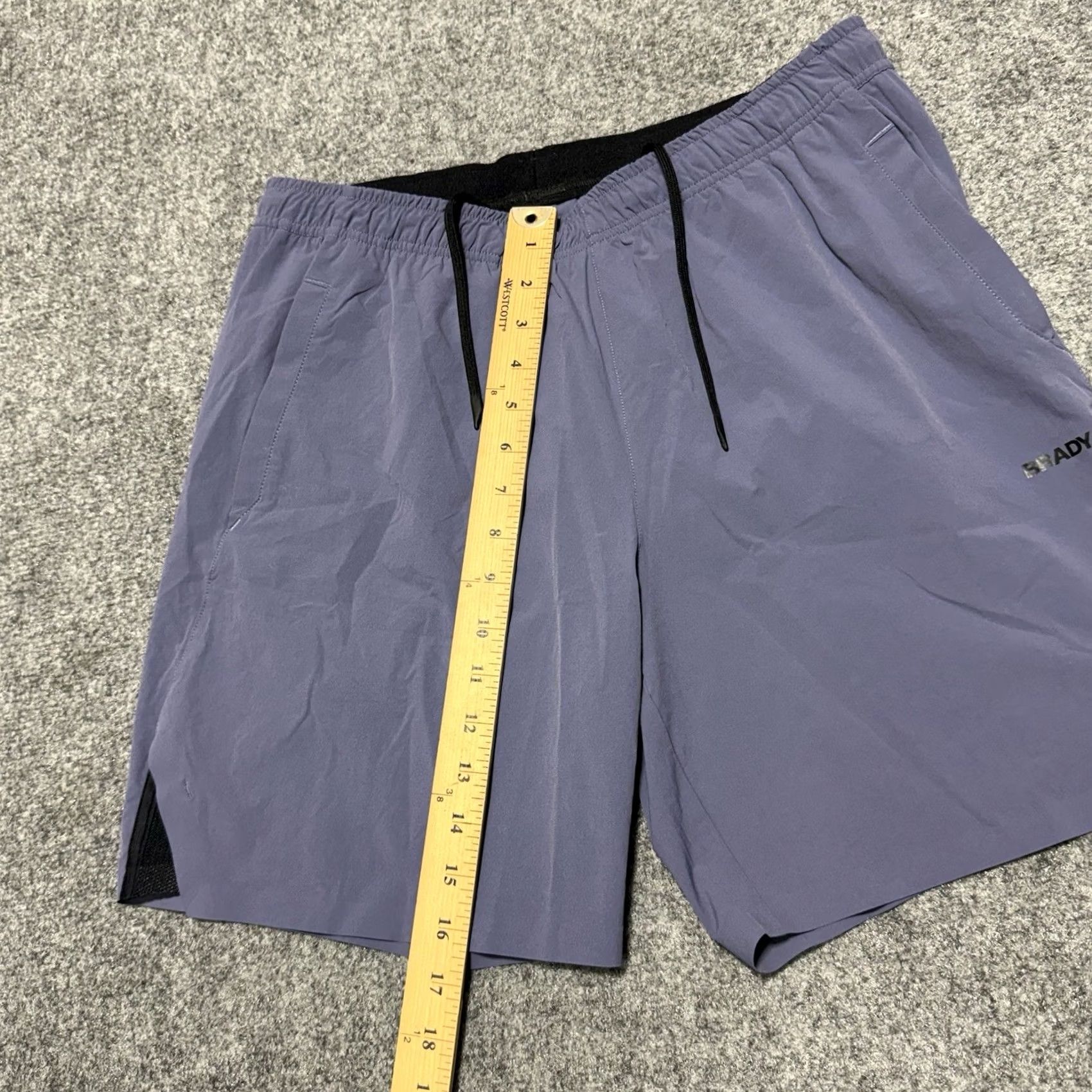J Brand Brady Brand Shorts Mens M Blue Athletic Gym Performance Running Shirt Not Shirt? Size US 31 - 4 Thumbnail