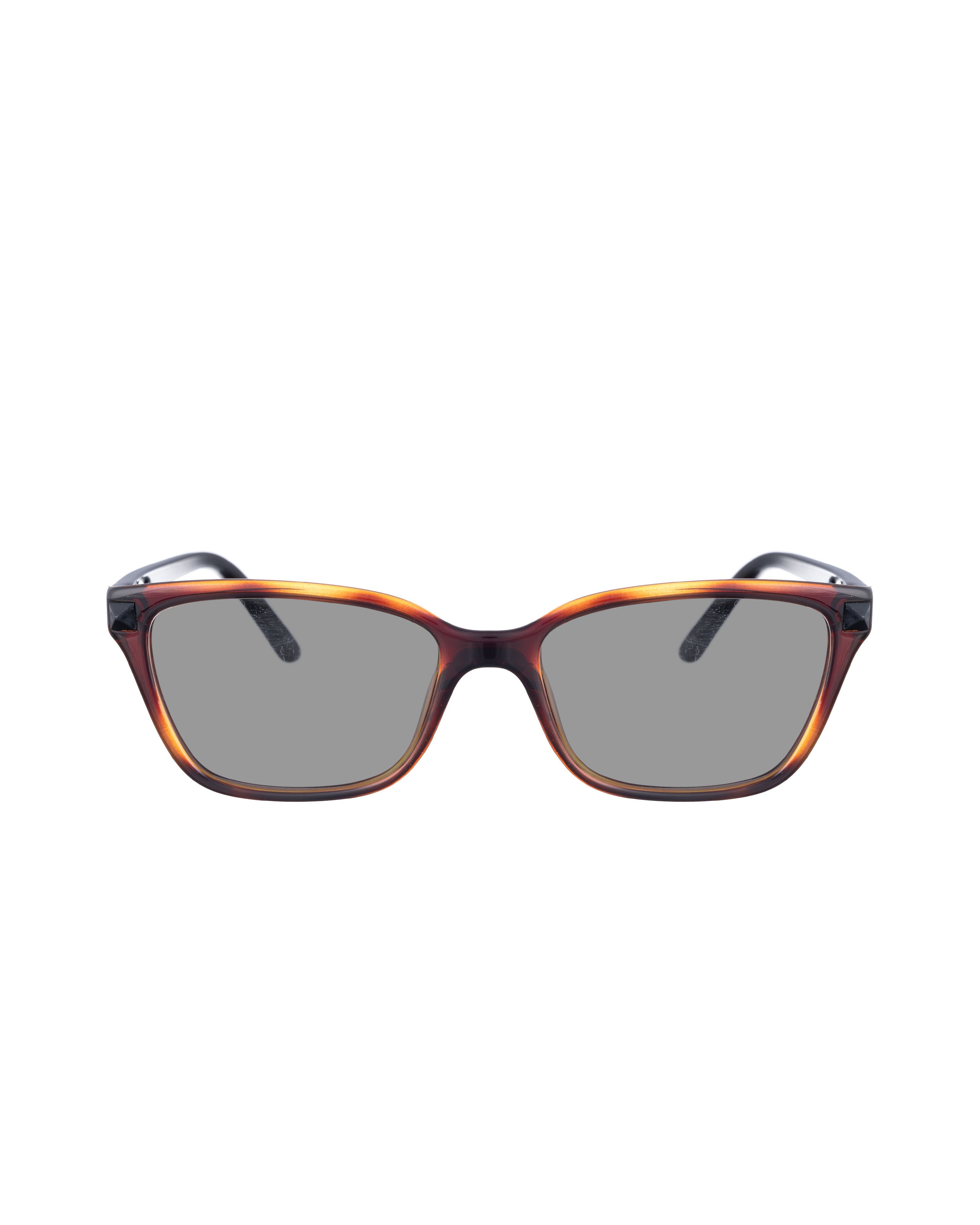 Valentino Valentino 00s Brown Nerdy Sunglasses with Black Studs Size ONE SIZE - 2 Thumbnail