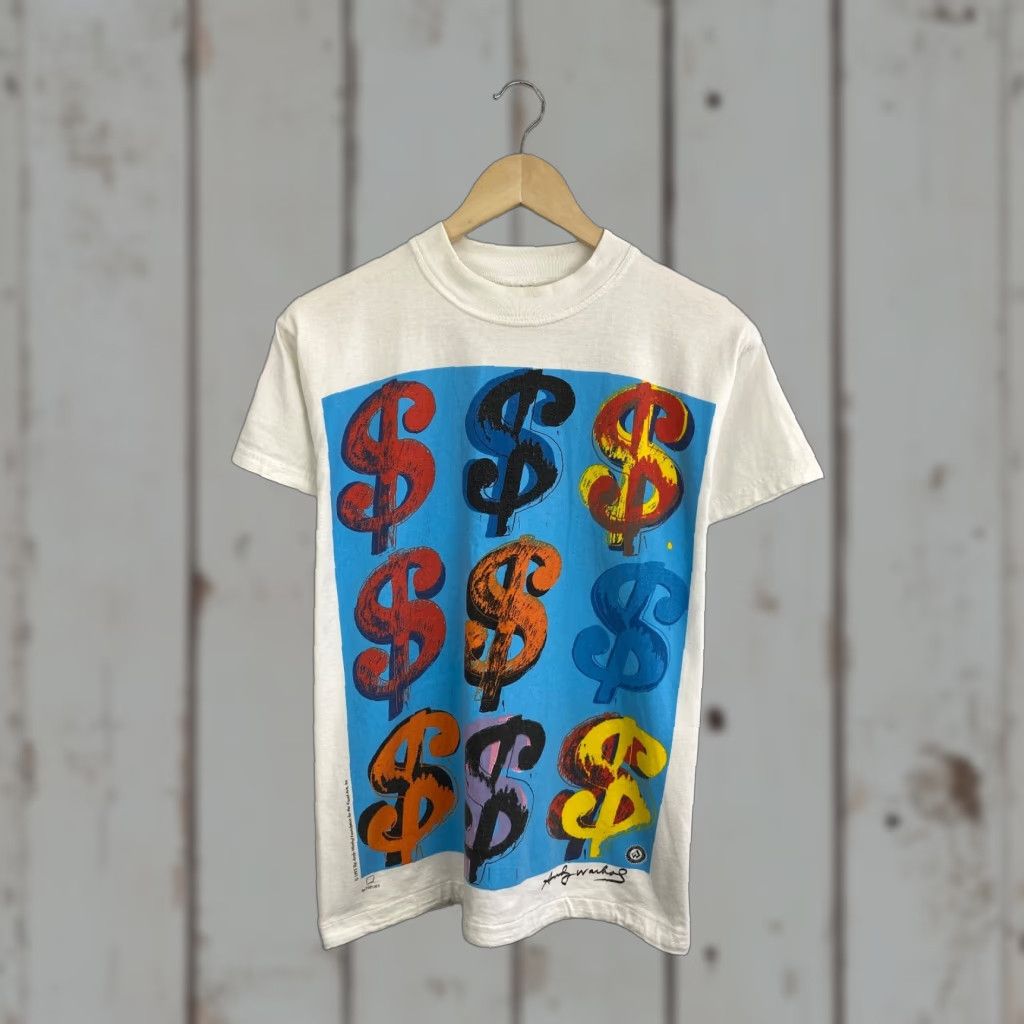Vintage Vintage Andy Warhol Dollars Pop Art T-Shirt Mens S White Nike? Size US S / EU 44-46 / 1 - 1 Thumbnail