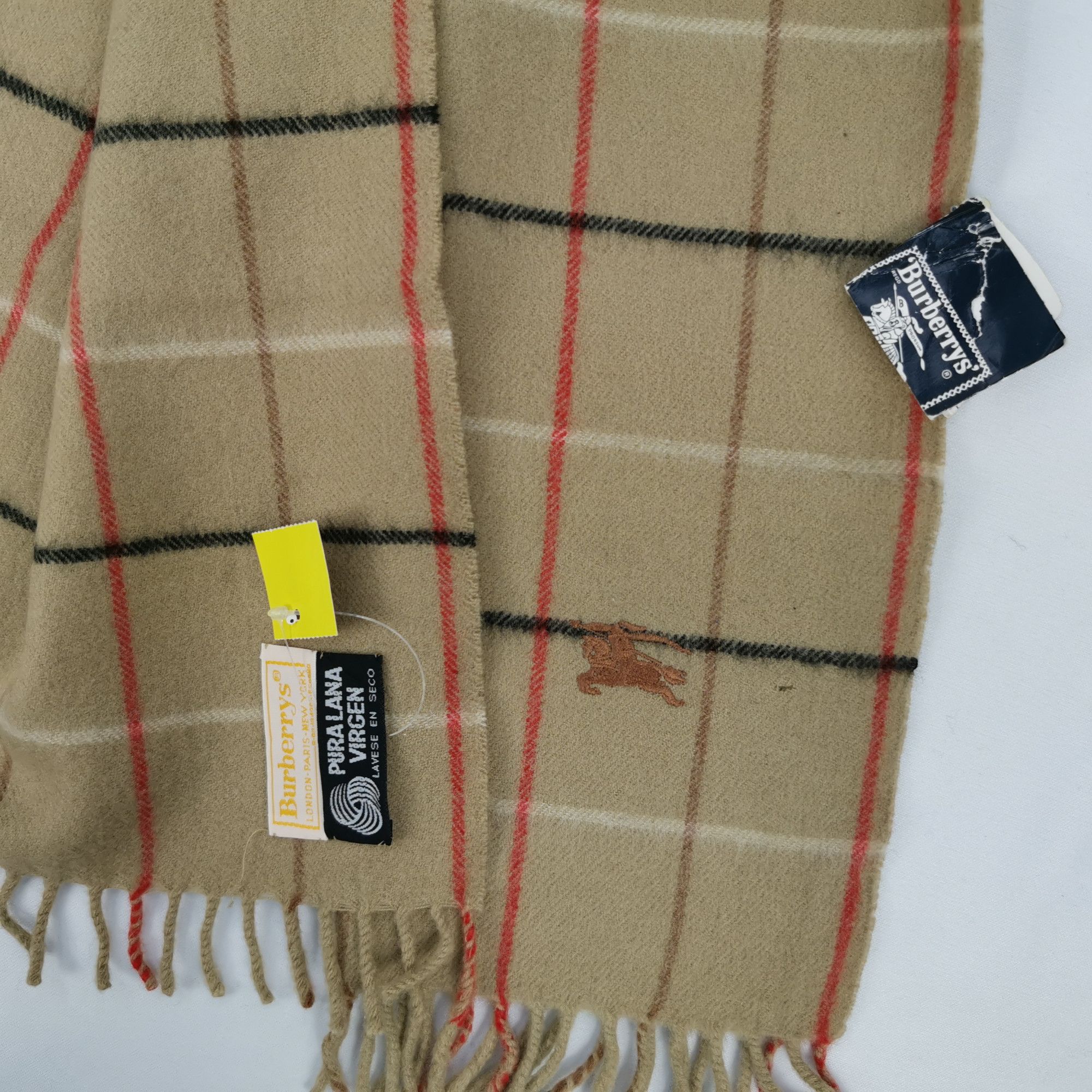 Burberry Vintage Burberry Scarf Wool Cashmere Muffler Scarves Size ONE SIZE - 4 Thumbnail