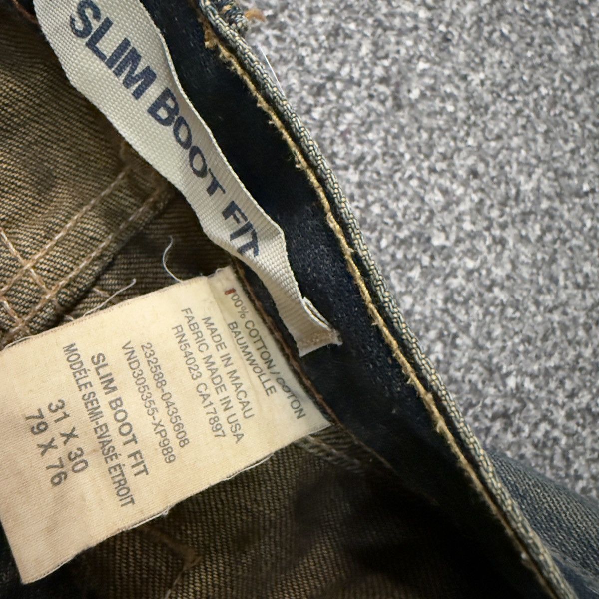 Seditionaries 90s Slim Boot Fit Gap Distressed Rusty Denim Size US 31 - 13 Thumbnail