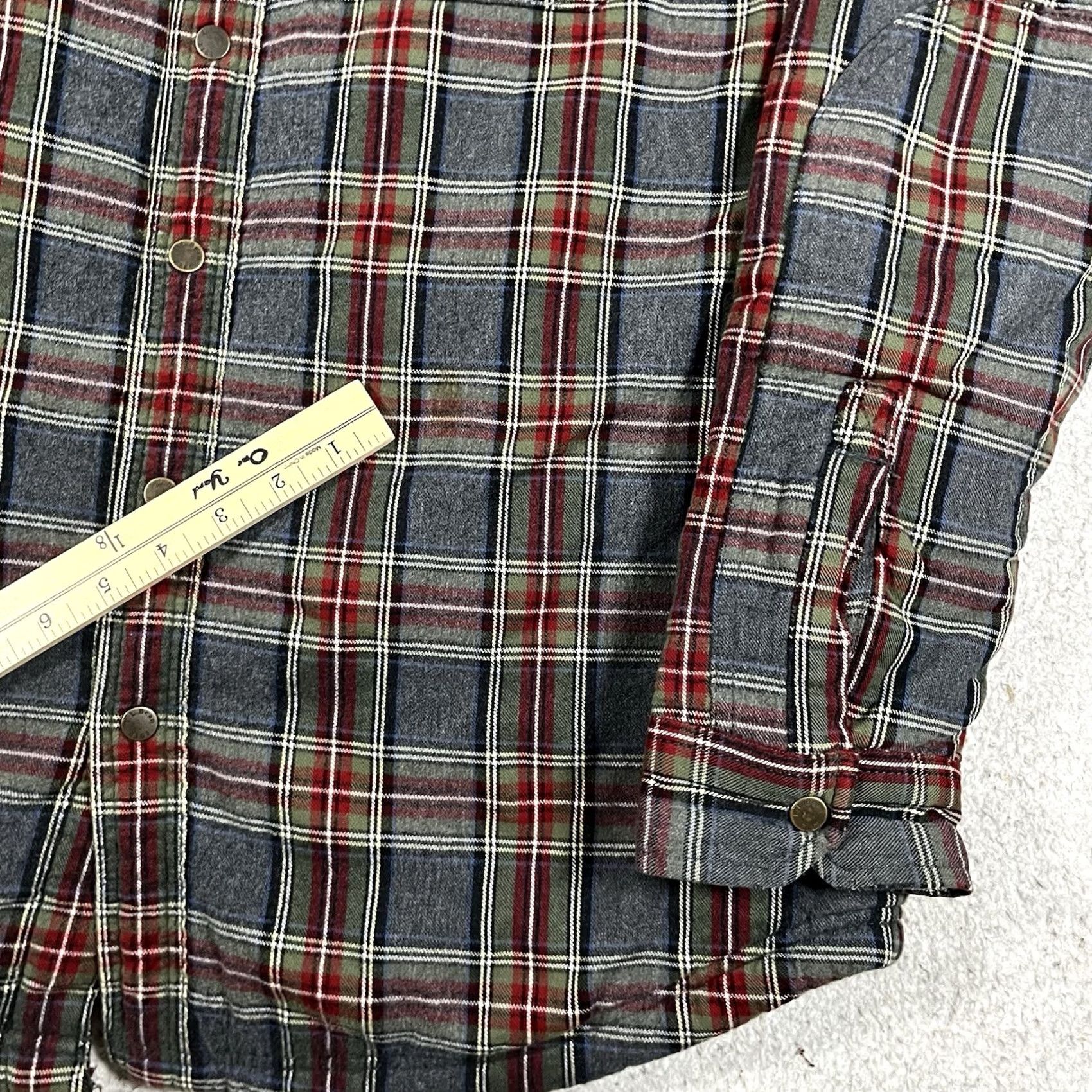 Vintage LL Bean Shirt Mens L Plaid Heavy Sherpa Fleece Lined Shacket Flannel Pockets Size US L / EU 52-54 / 3 - 3 Thumbnail
