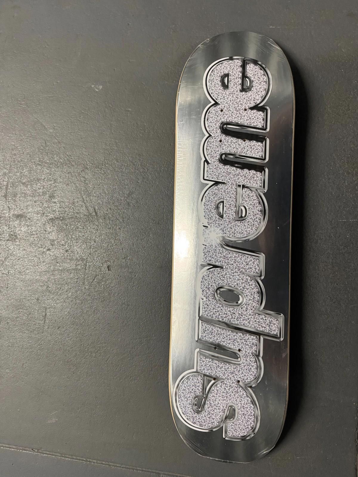 Supreme Supreme Bling Skateboard Deck Silver Size ONE SIZE - 1 Thumbnail
