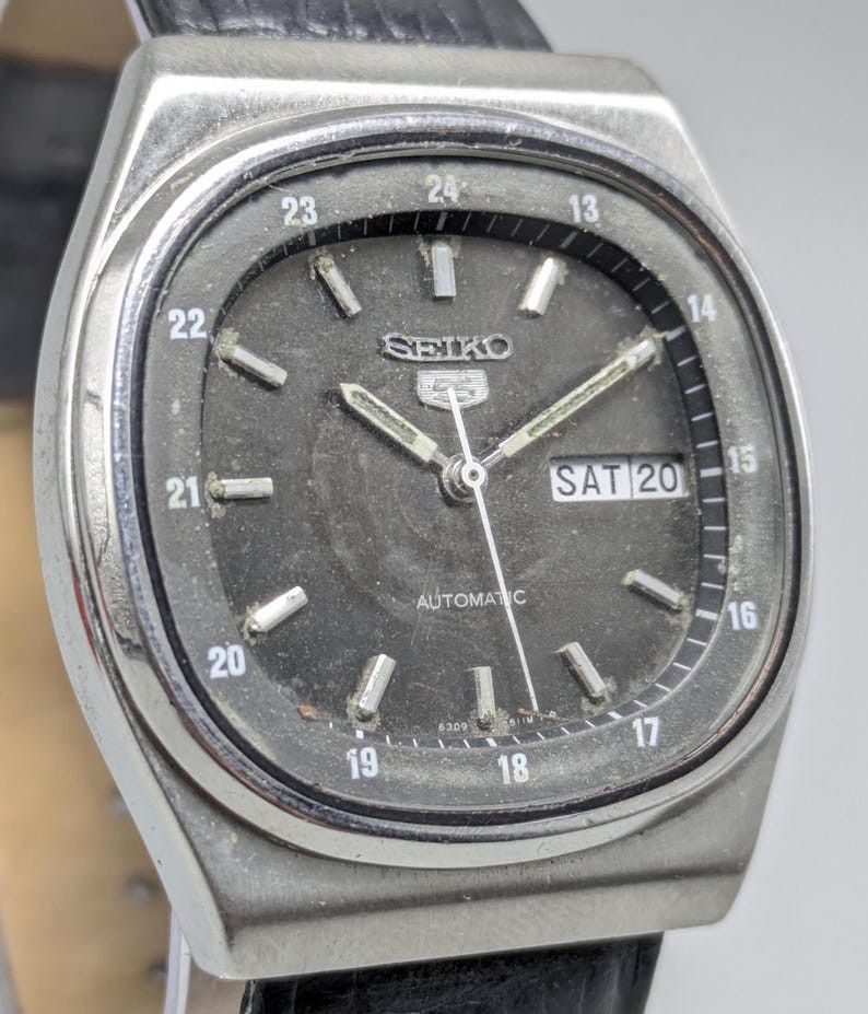 Seiko Rare Vintage Seiko 5 Automatic Day Date Movement Size ONE SIZE - 2 Thumbnail