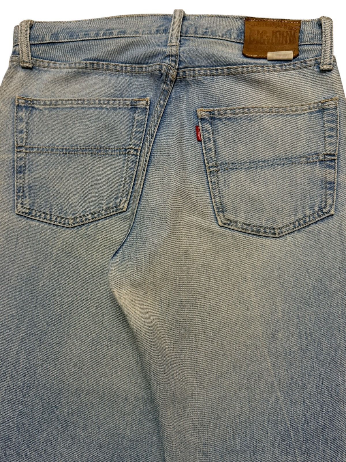 Big John Vintage 90s Big John Blue Faded Wash Straight Leg Jeans Size US 31 - 5 Thumbnail