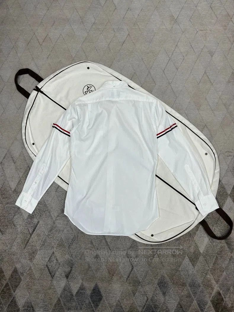 Thom Browne Thom Browne 24SS Ribbon White Shirt. Size US S / EU 44-46 / 1 - 4 Thumbnail