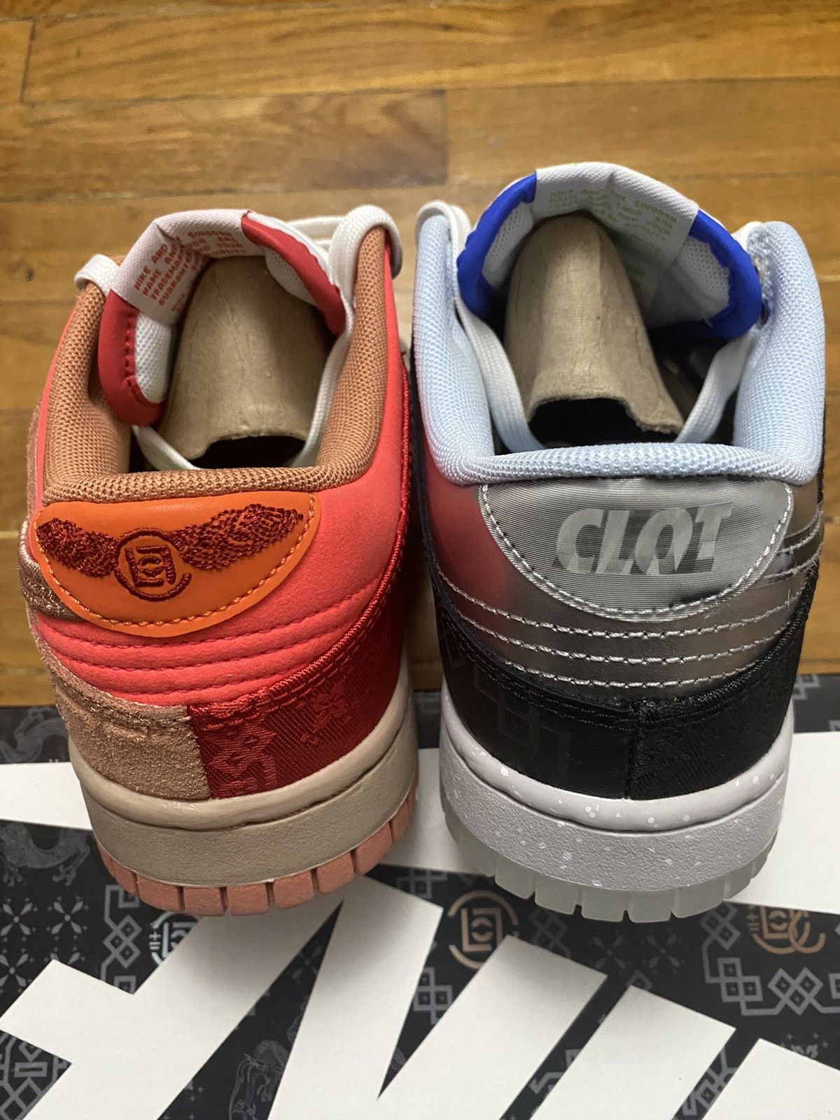 CLOT × Nike Size 6 - Nike Dunk Low SP What The CLOT with Card Men’s Size US 6 / EU 39 - 6 Thumbnail