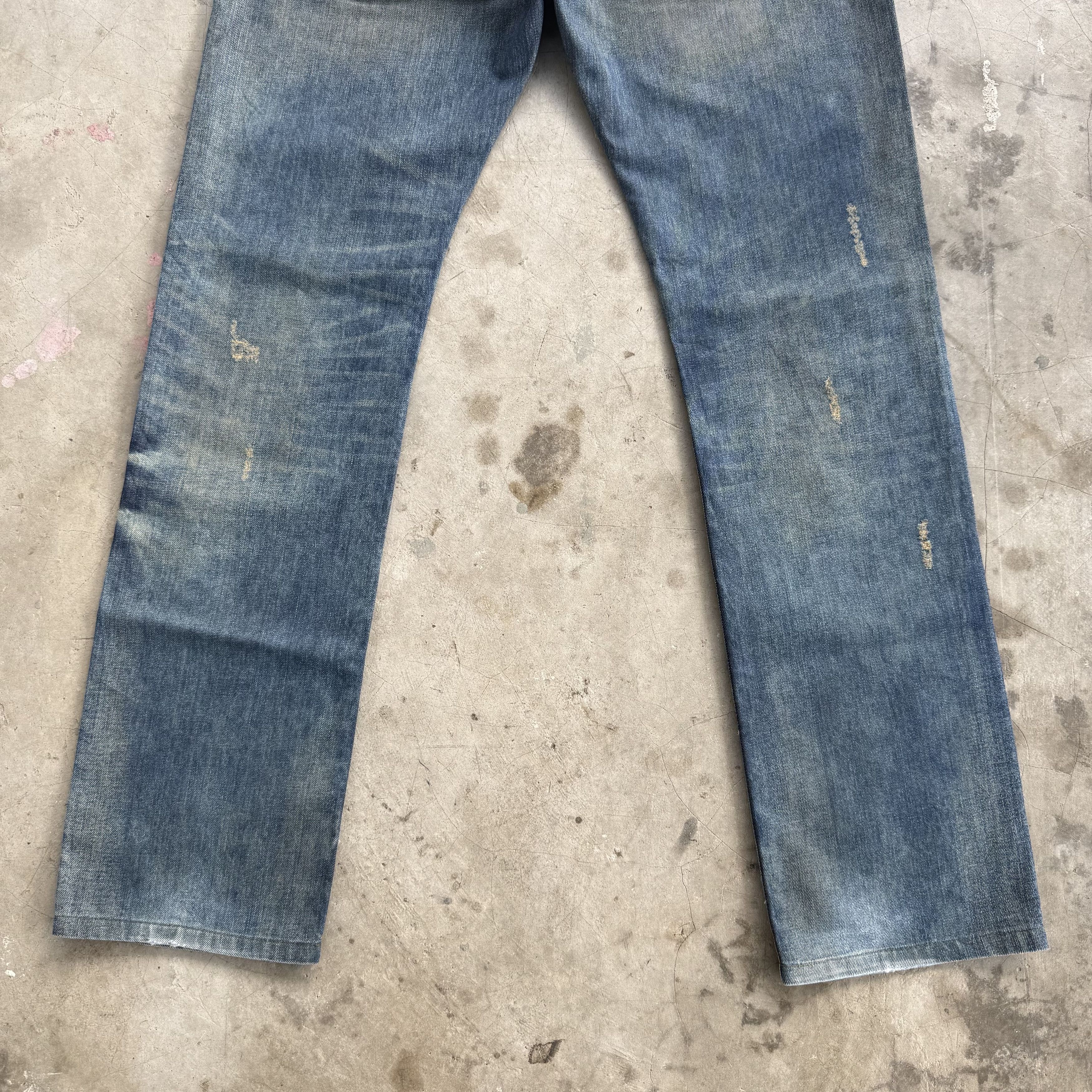 Japanese Brand W34 Vintage Zuelements Faded Rusty Ripped Denim Pants Size US 34 / EU 50 - 11 Thumbnail