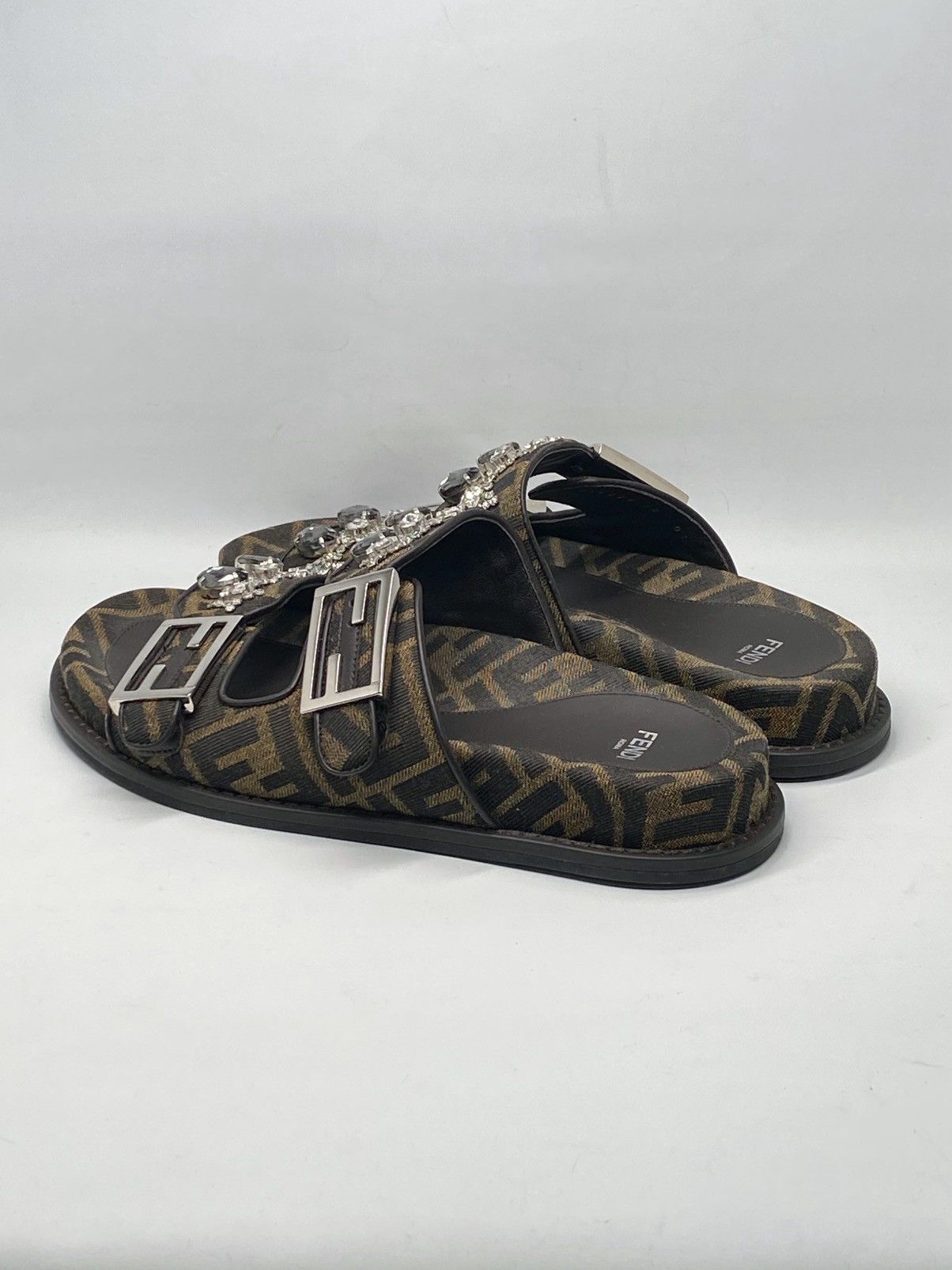 Fendi Fendi Feel Jewel Buckle Slide Sandals size 38 Size US 8 / IT 38 - 9 Thumbnail