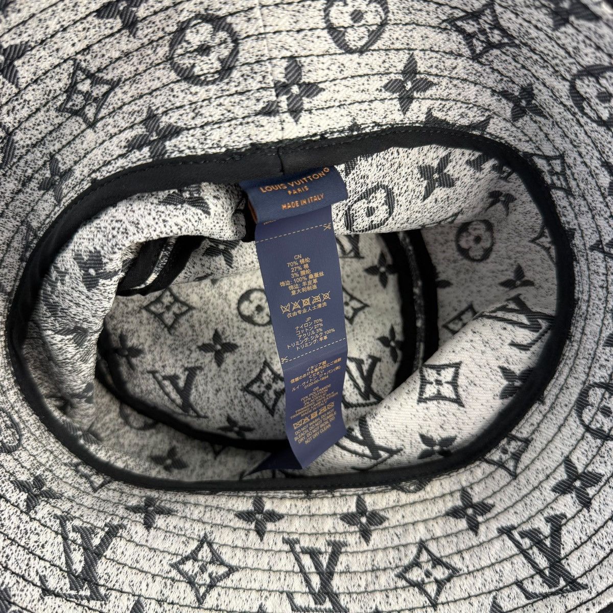 Louis Vuitton Louis Vuitton Monogram Jacquard Denim Bucket Hat Size ONE SIZE - 7 Thumbnail