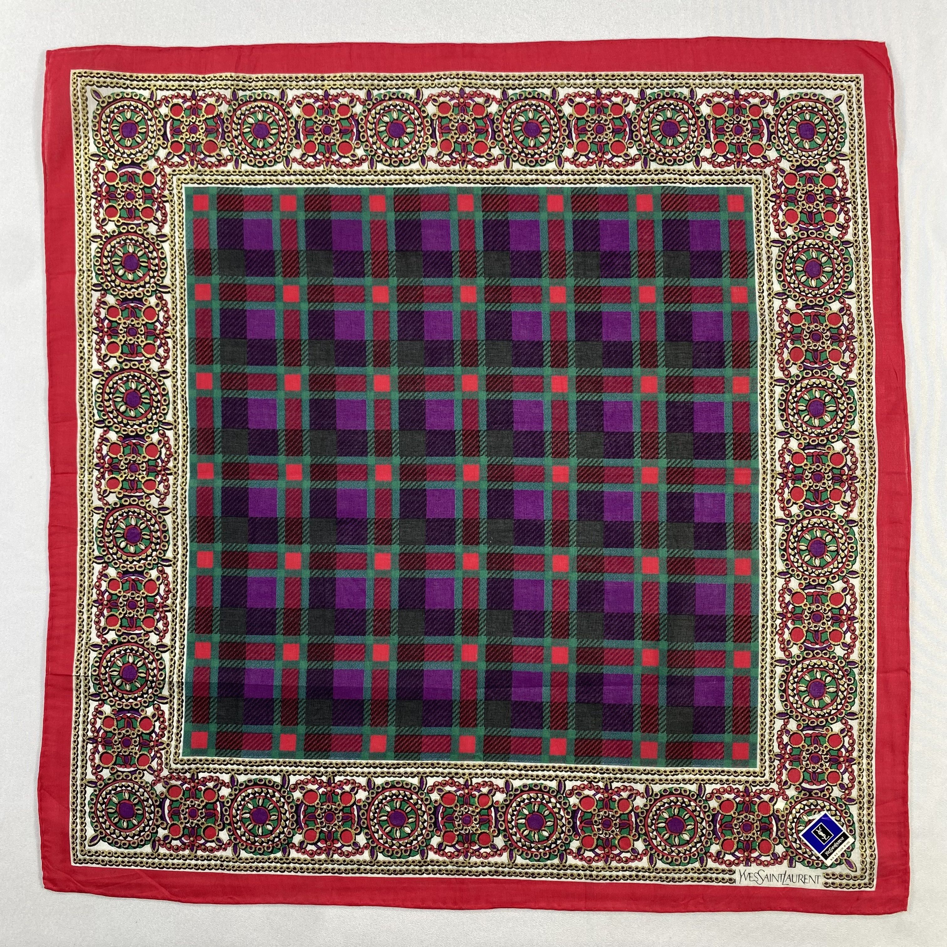 Vintage NWT Yves Saint Laurent Handkerchief / Neckerchief-P1134 Size ONE SIZE - 1 Thumbnail