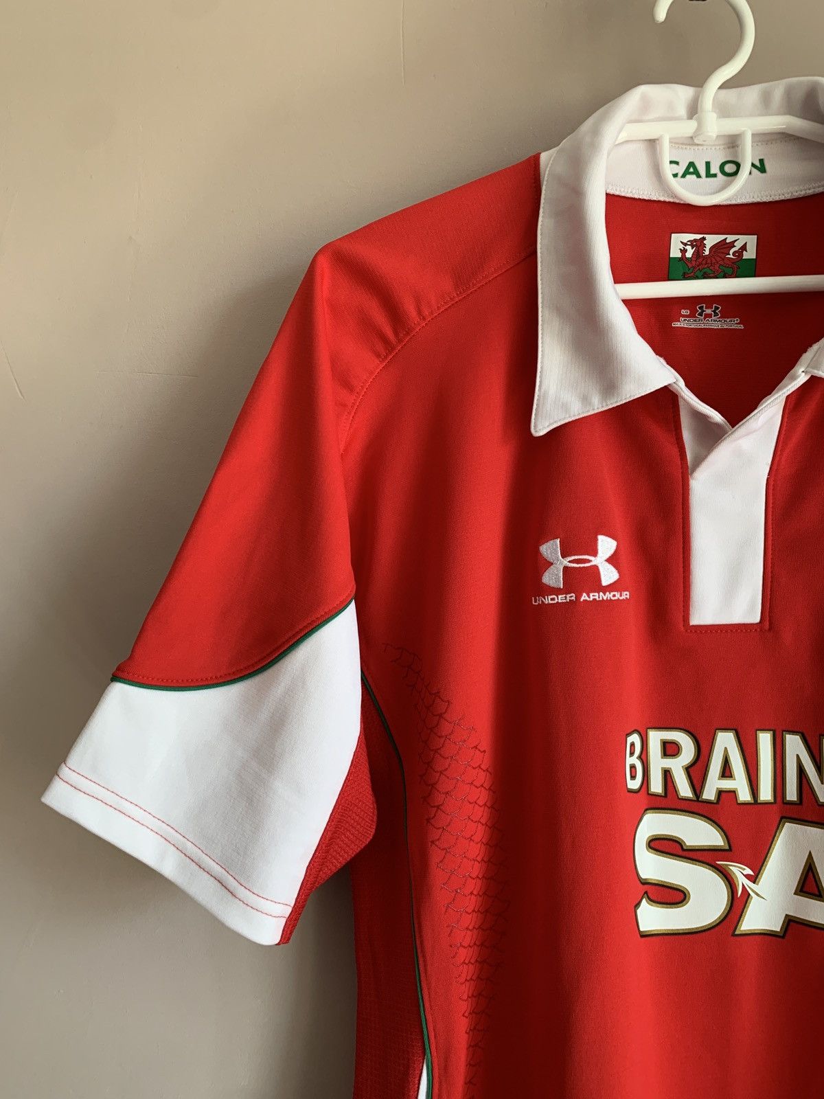 Under Armour Wales 2008 Home Rugby Union Shirt Under Armor Jersey Size L Size US L / EU 52-54 / 3 - 3 Thumbnail