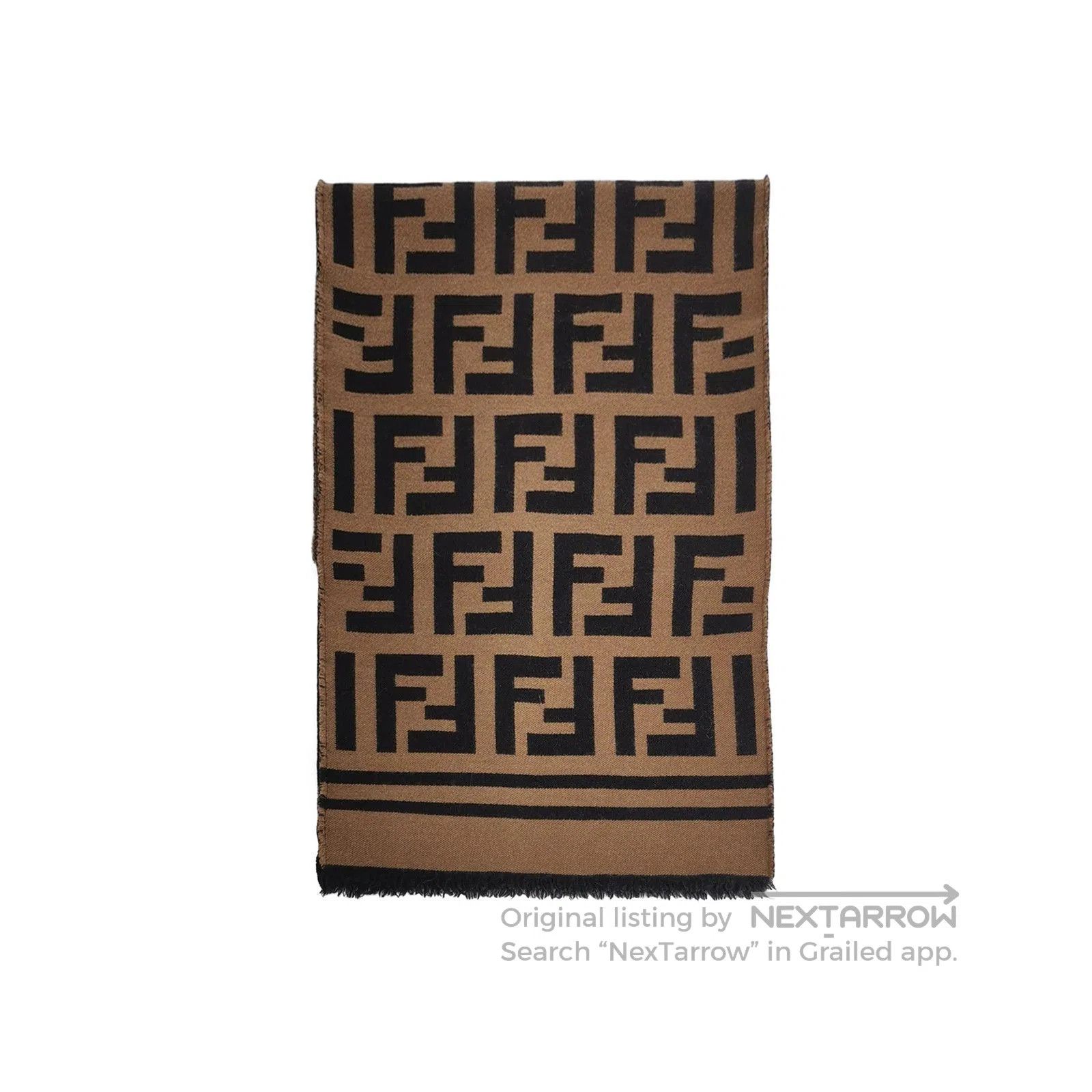 Louis Vuitton Fendi Double F Pattern Fringe Scarf. Size ONE SIZE - 1 Thumbnail